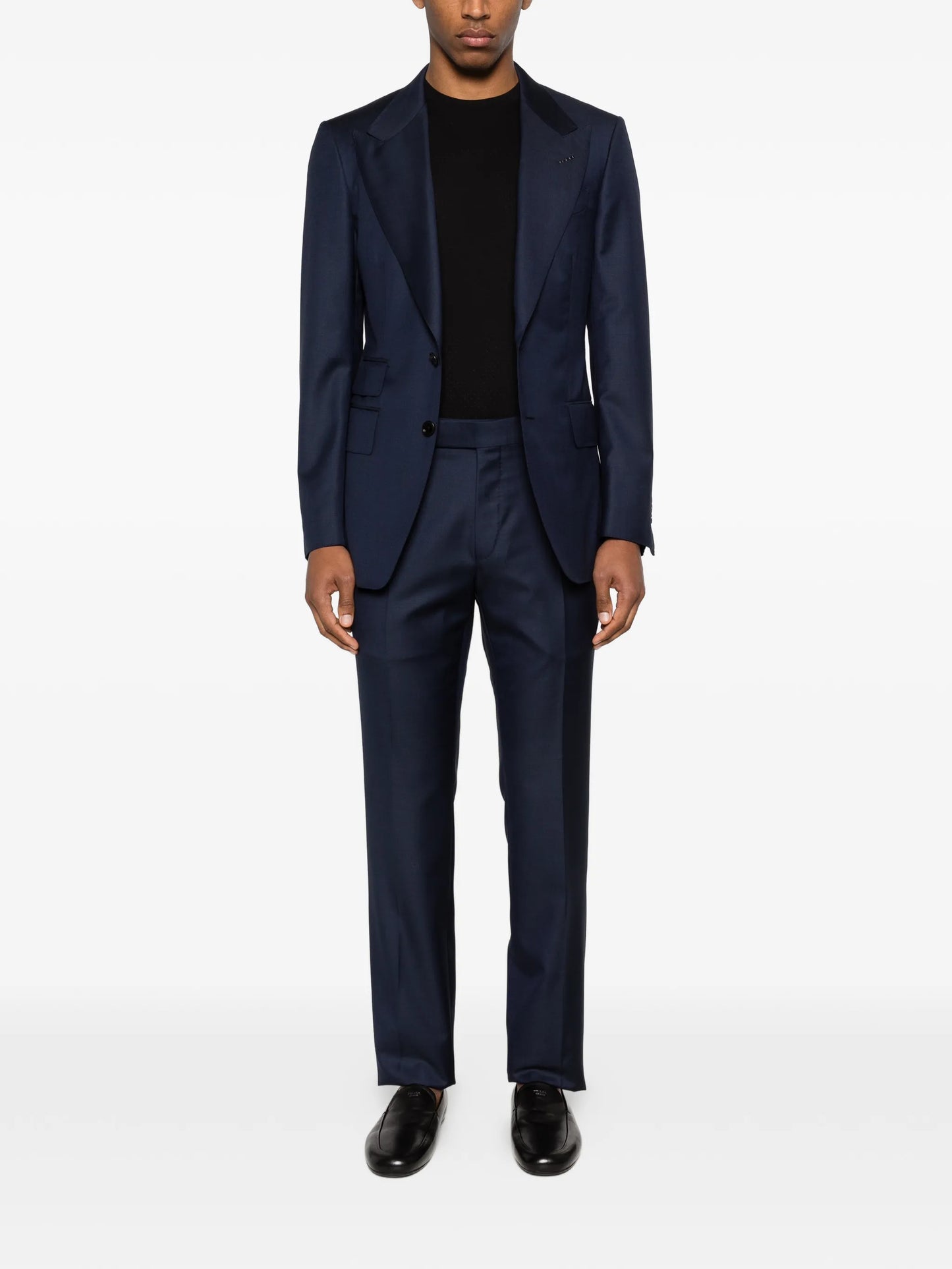 perforated crew-neck T-shirt