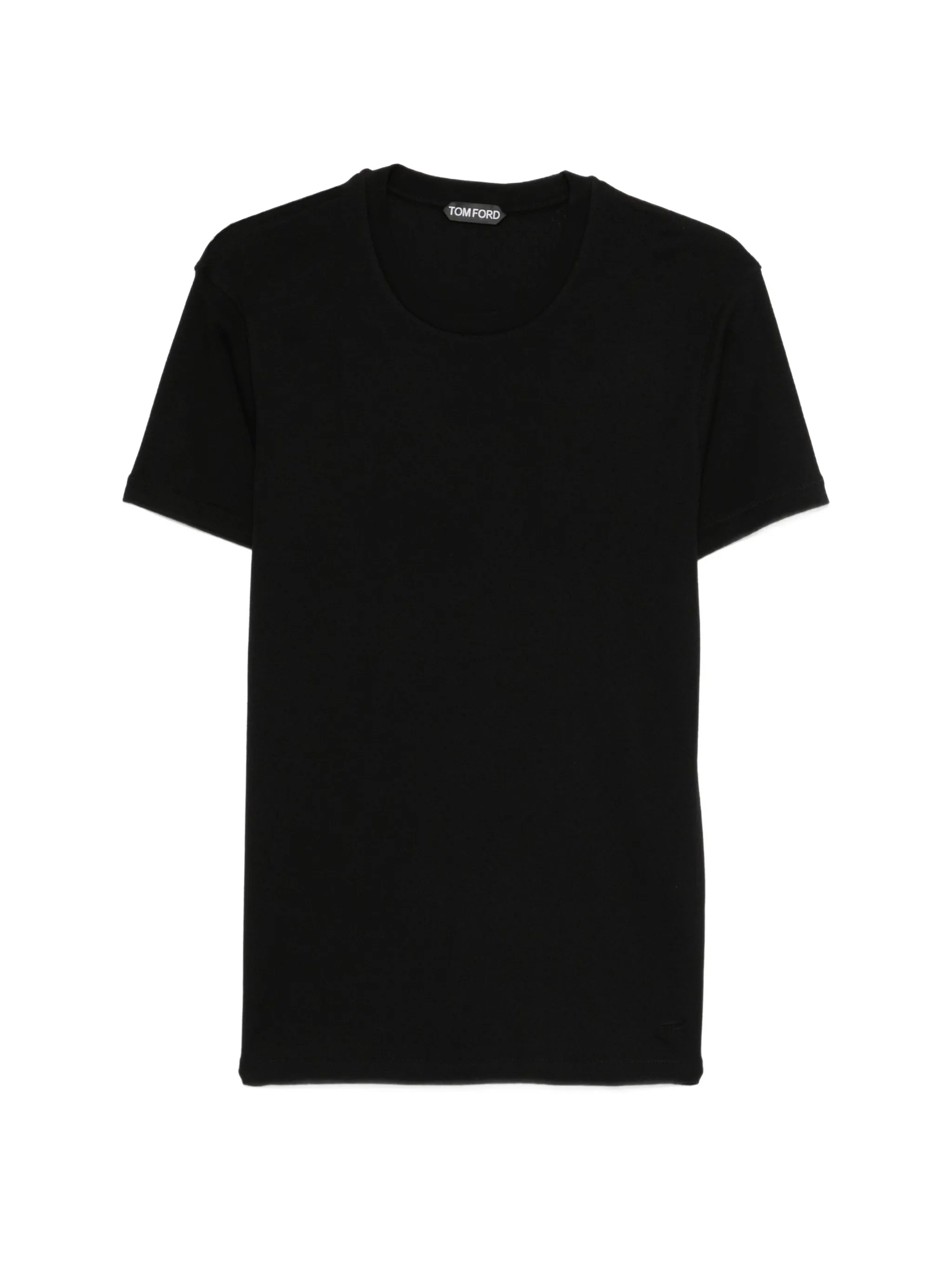 perforated crew-neck T-shirt