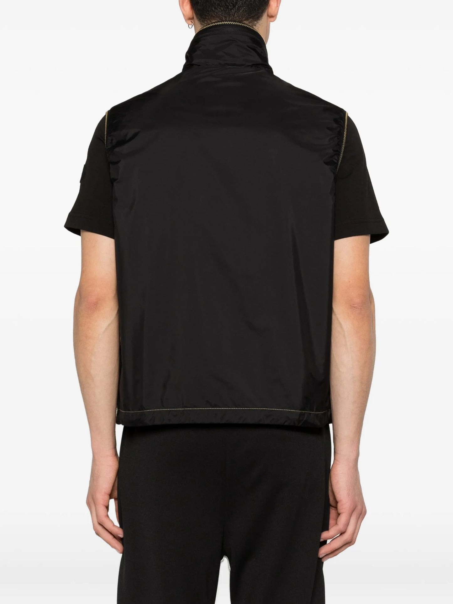 Ansiei contrast stitch vest