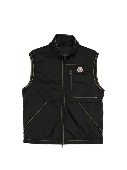 contrast stitch vest