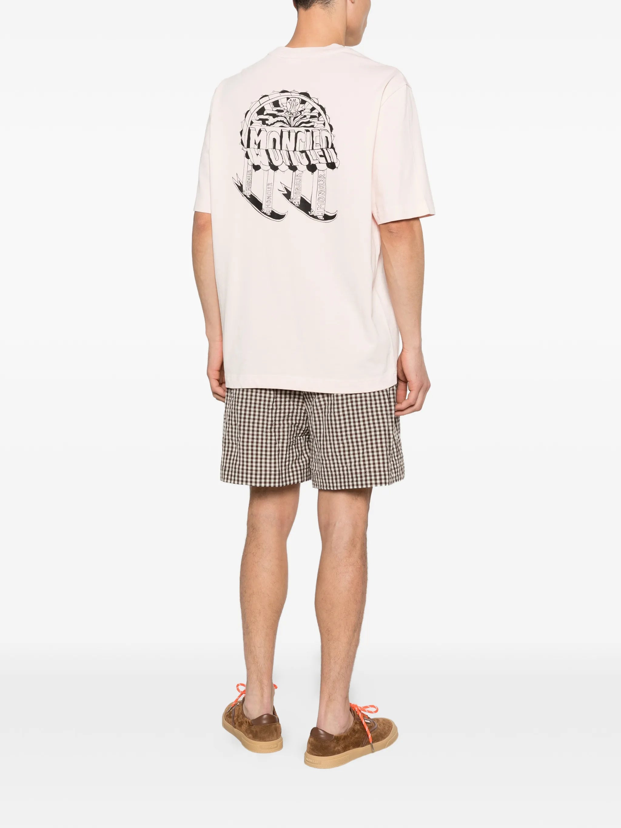 sketch embroidered logo cotton T-Shirt
