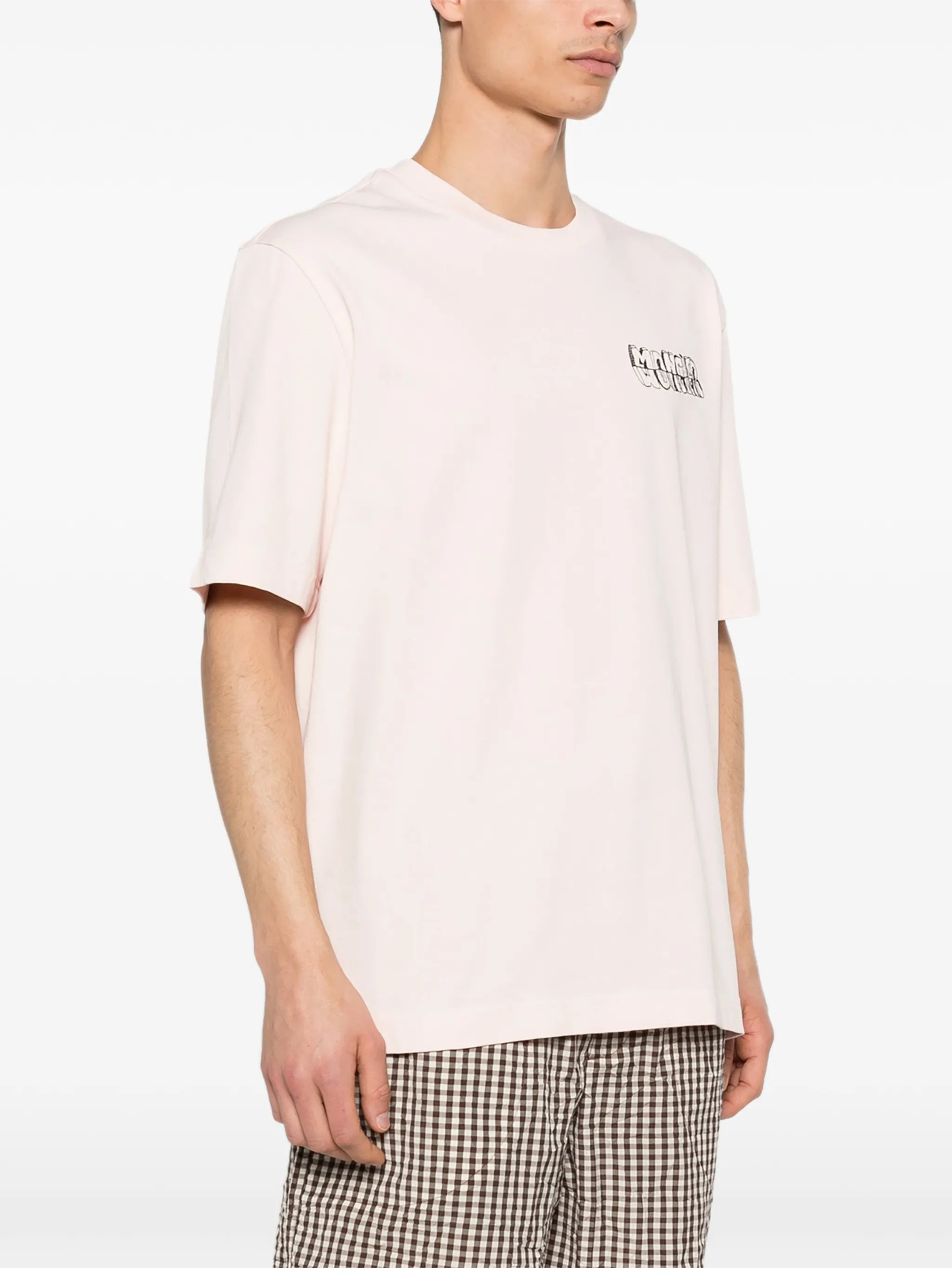 sketch embroidered logo cotton T-Shirt