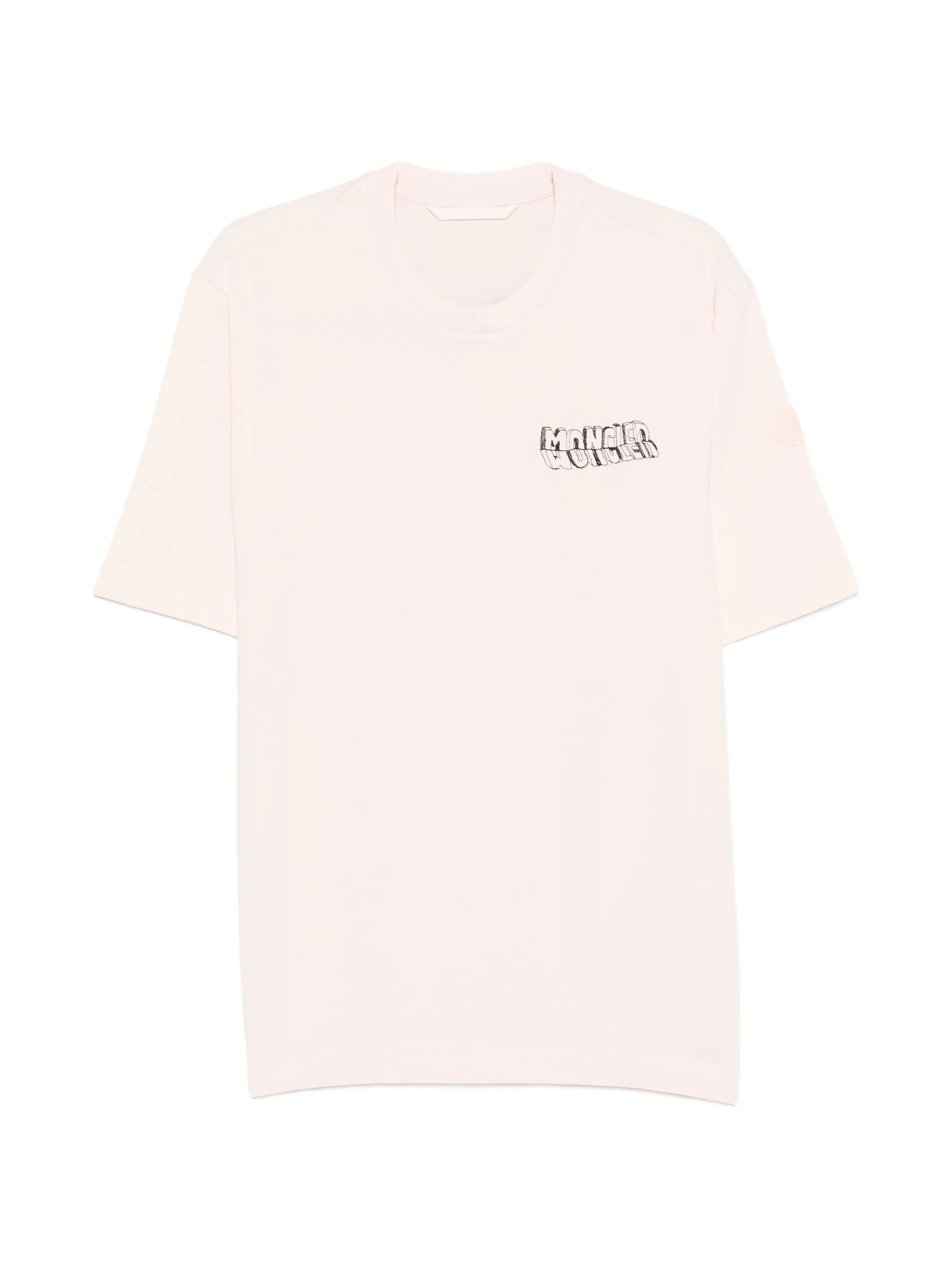sketch embroidered logo cotton T-Shirt