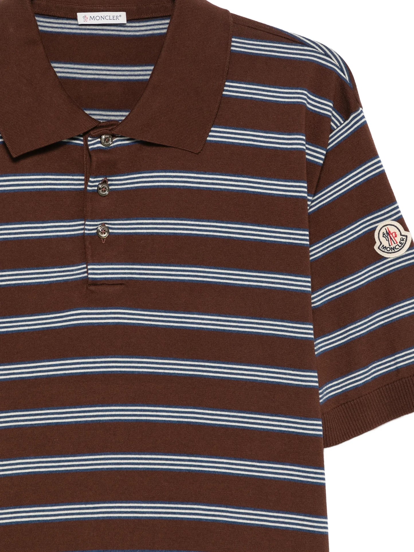 striped short-sleeve polo shirt
