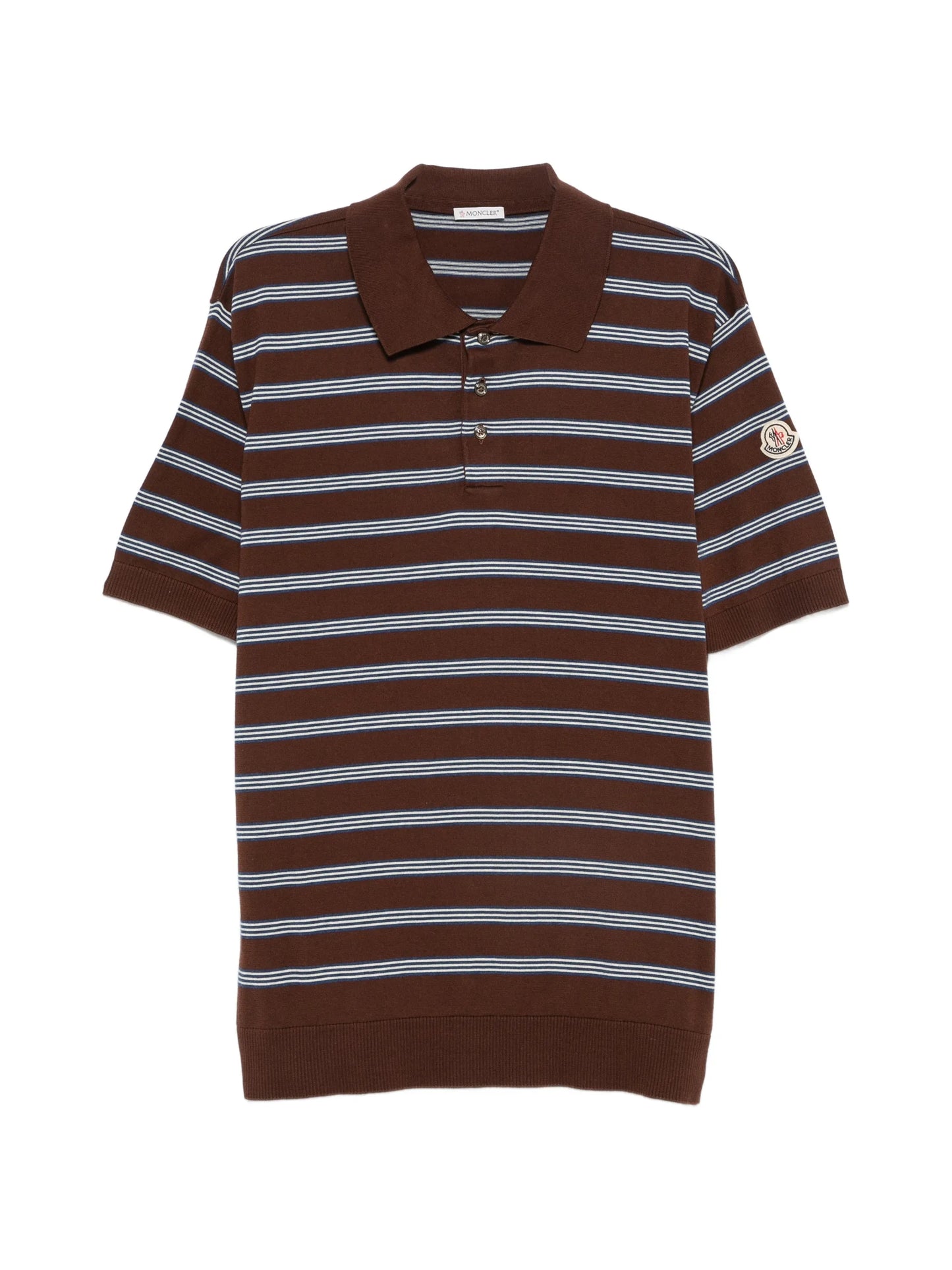 striped short-sleeve polo shirt