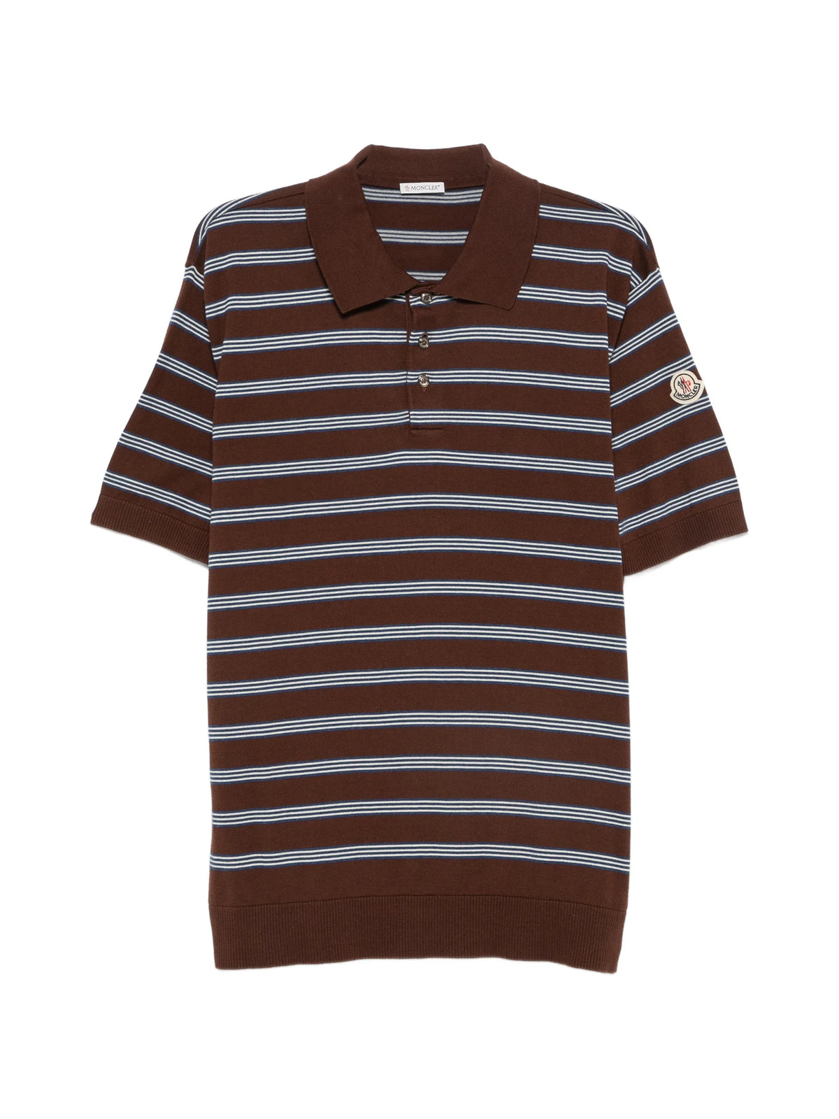 striped cotton polo shirt