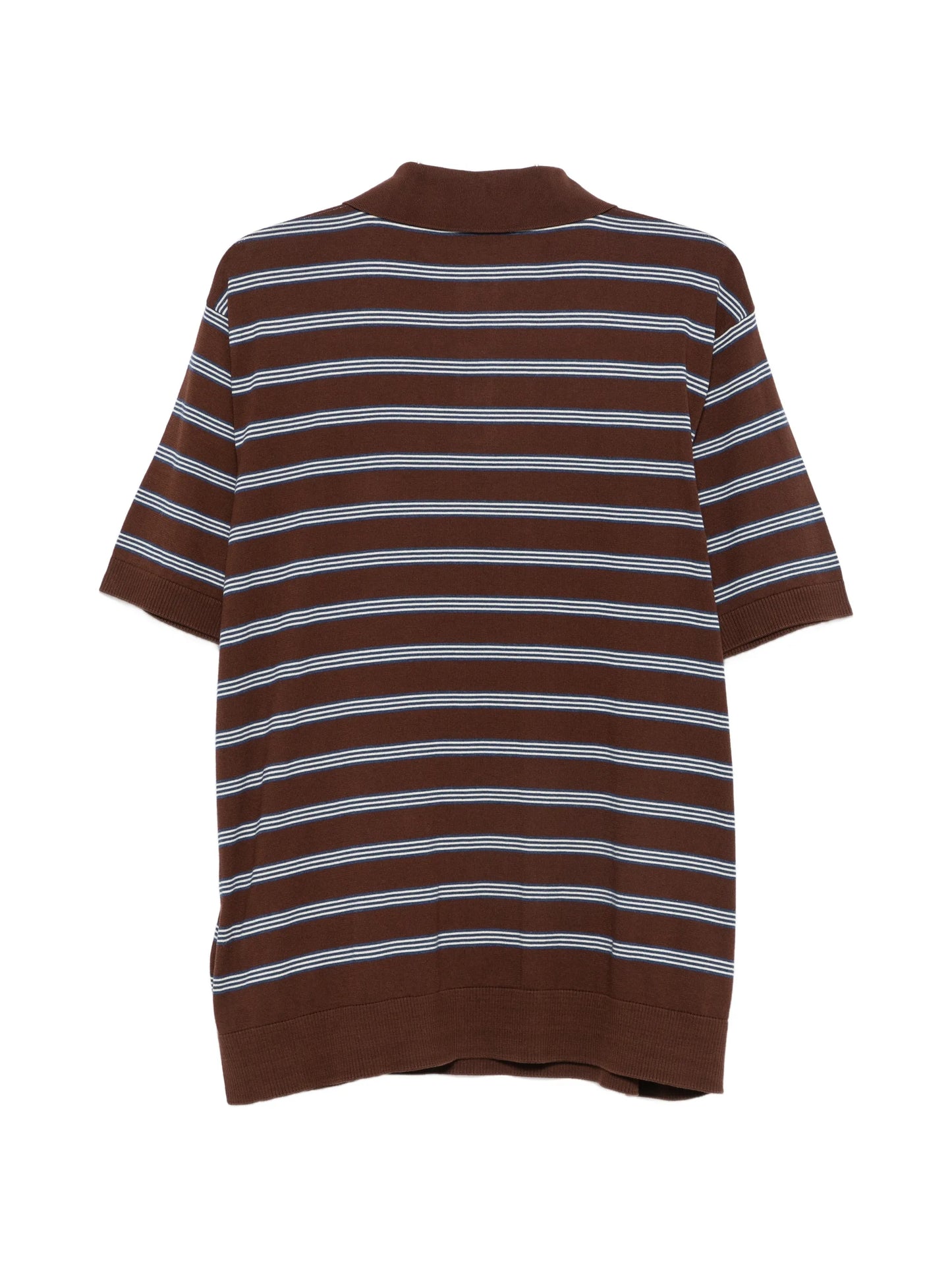 striped short-sleeve polo shirt