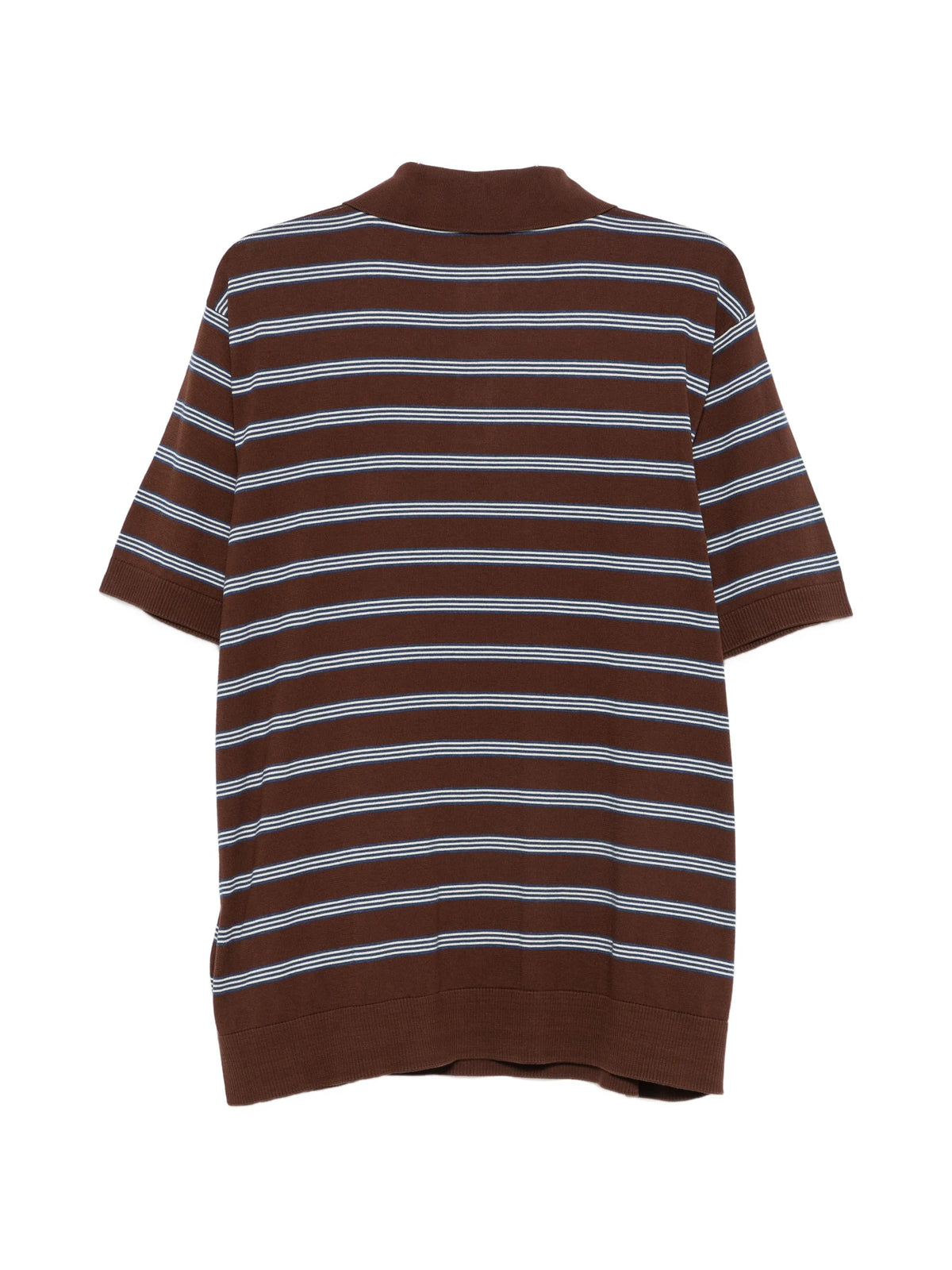 striped cotton polo shirt