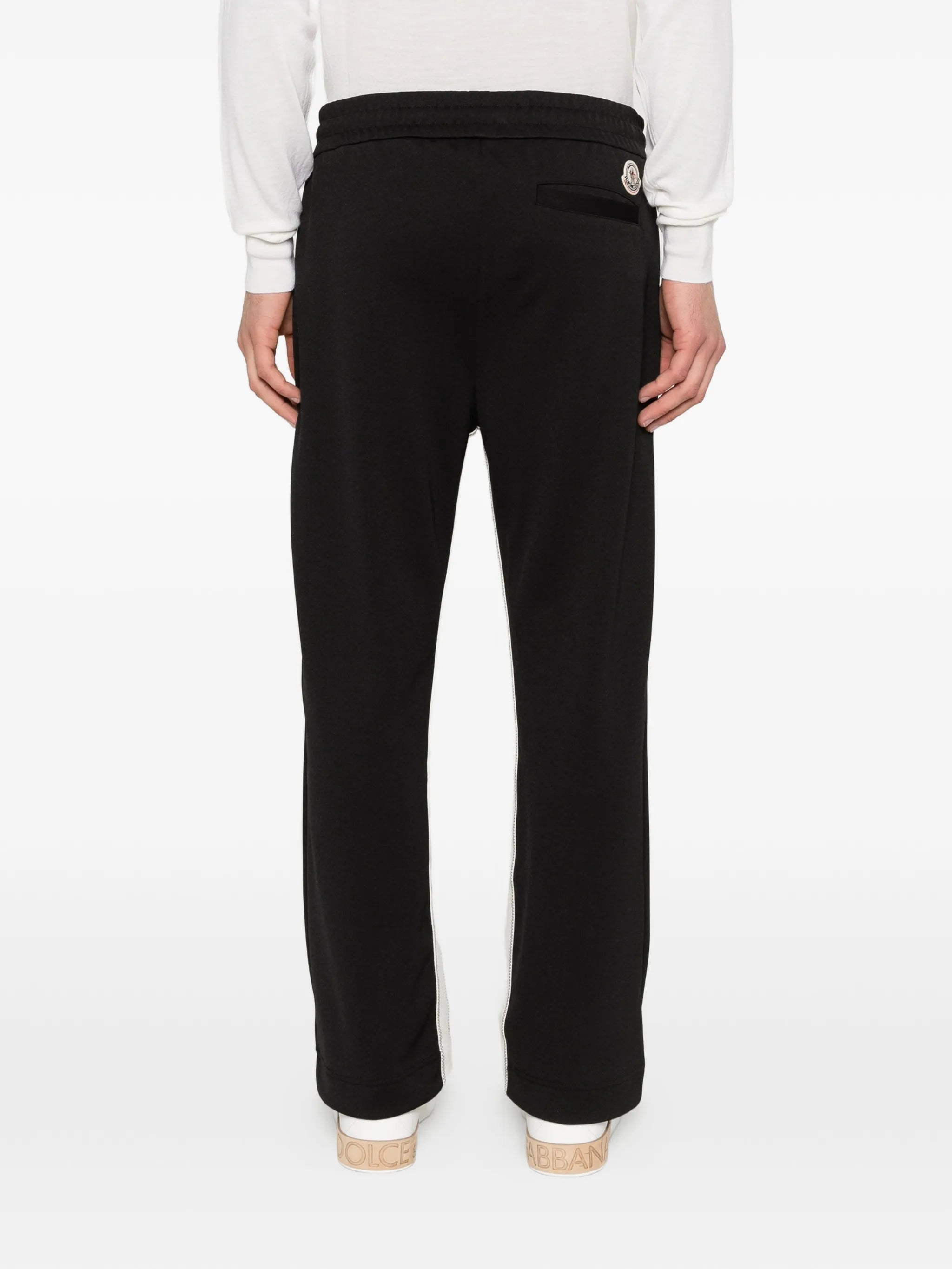 contrast panel trousers