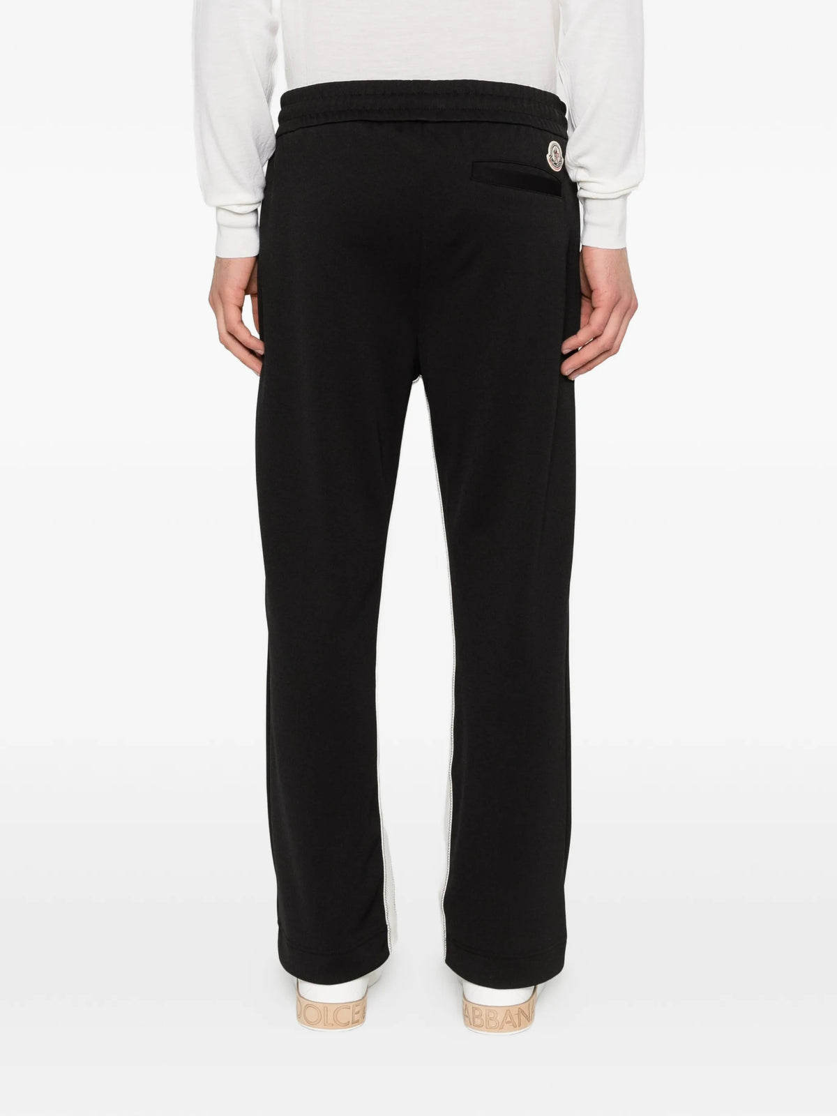 topstitched track pants