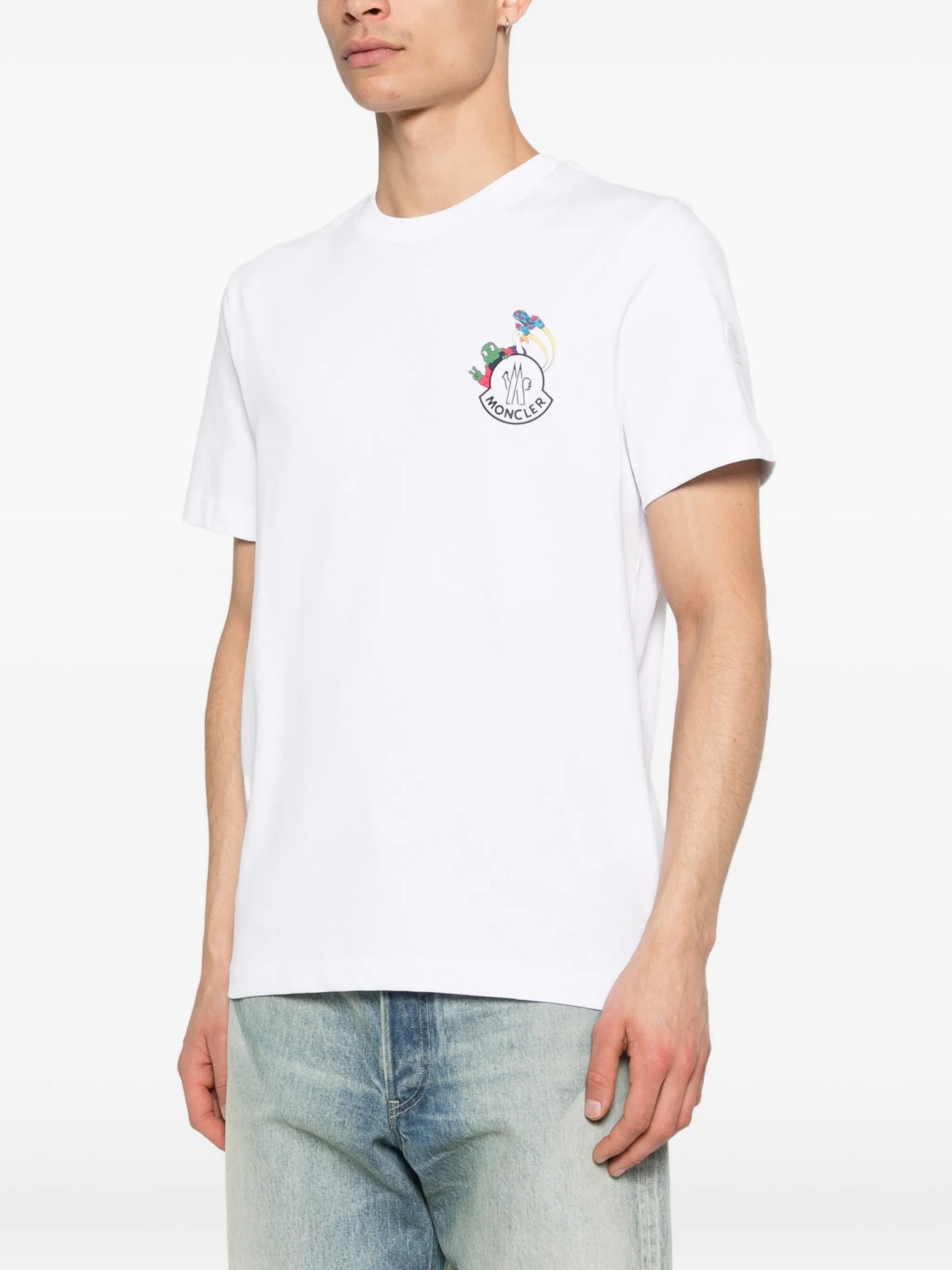 cartoon logo graphic T-shirt