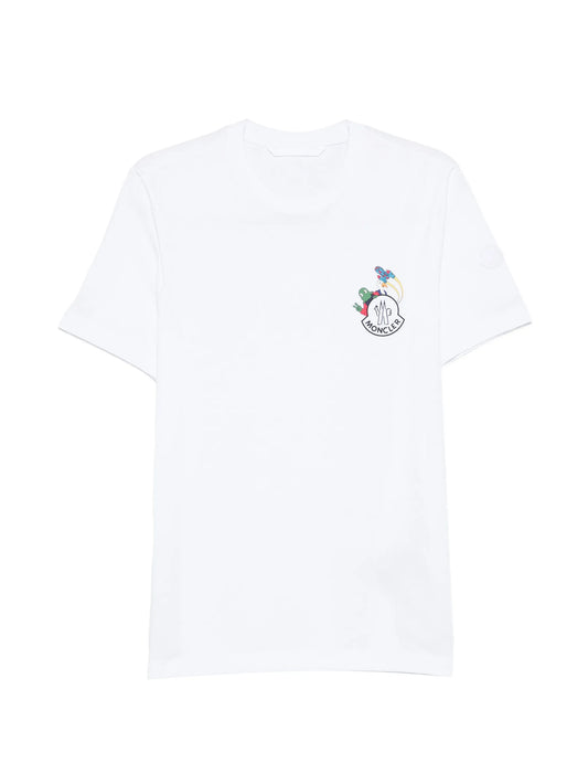 cartoon logo graphic T-shirt
