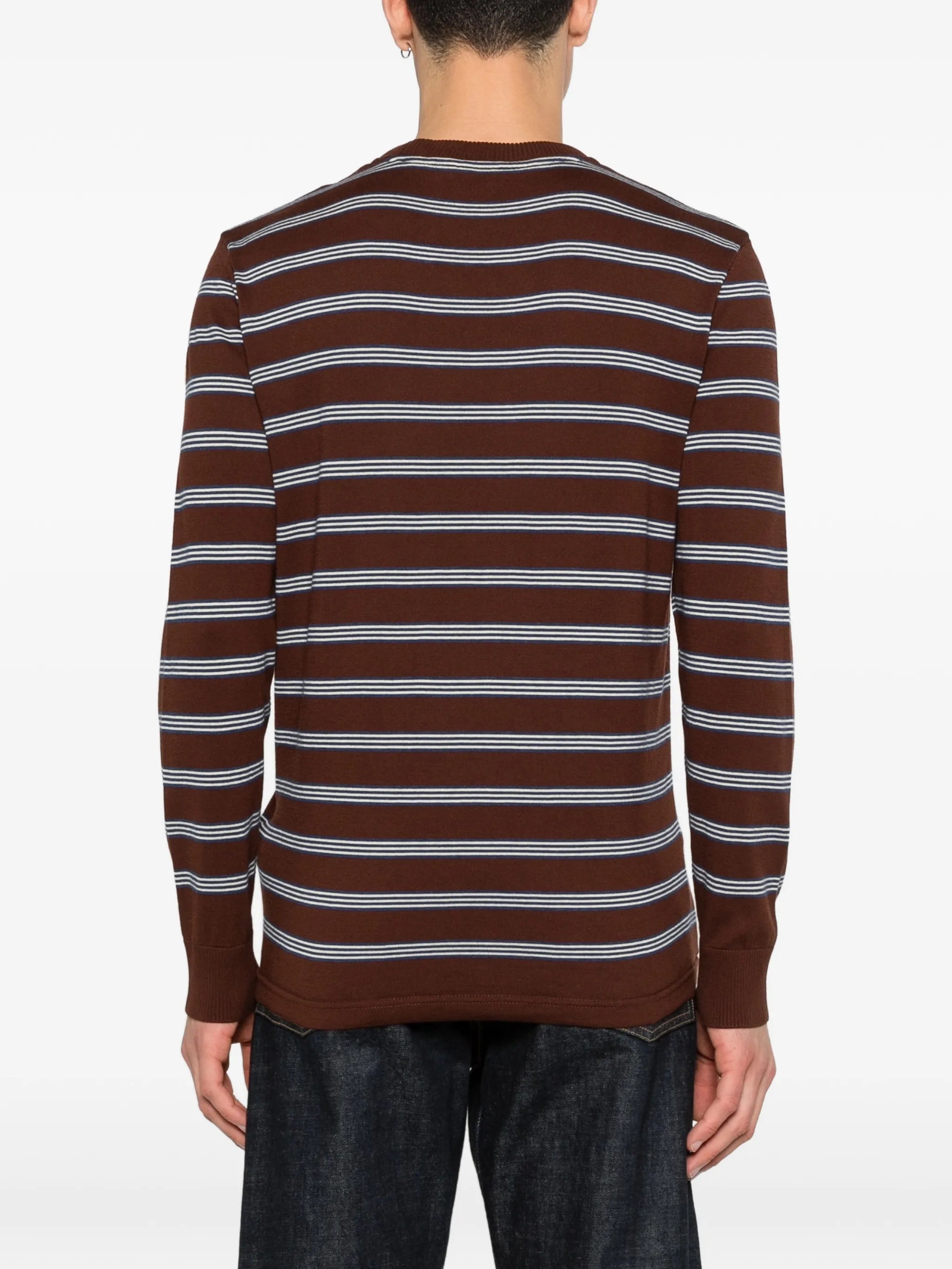striped cotton sweatshirt