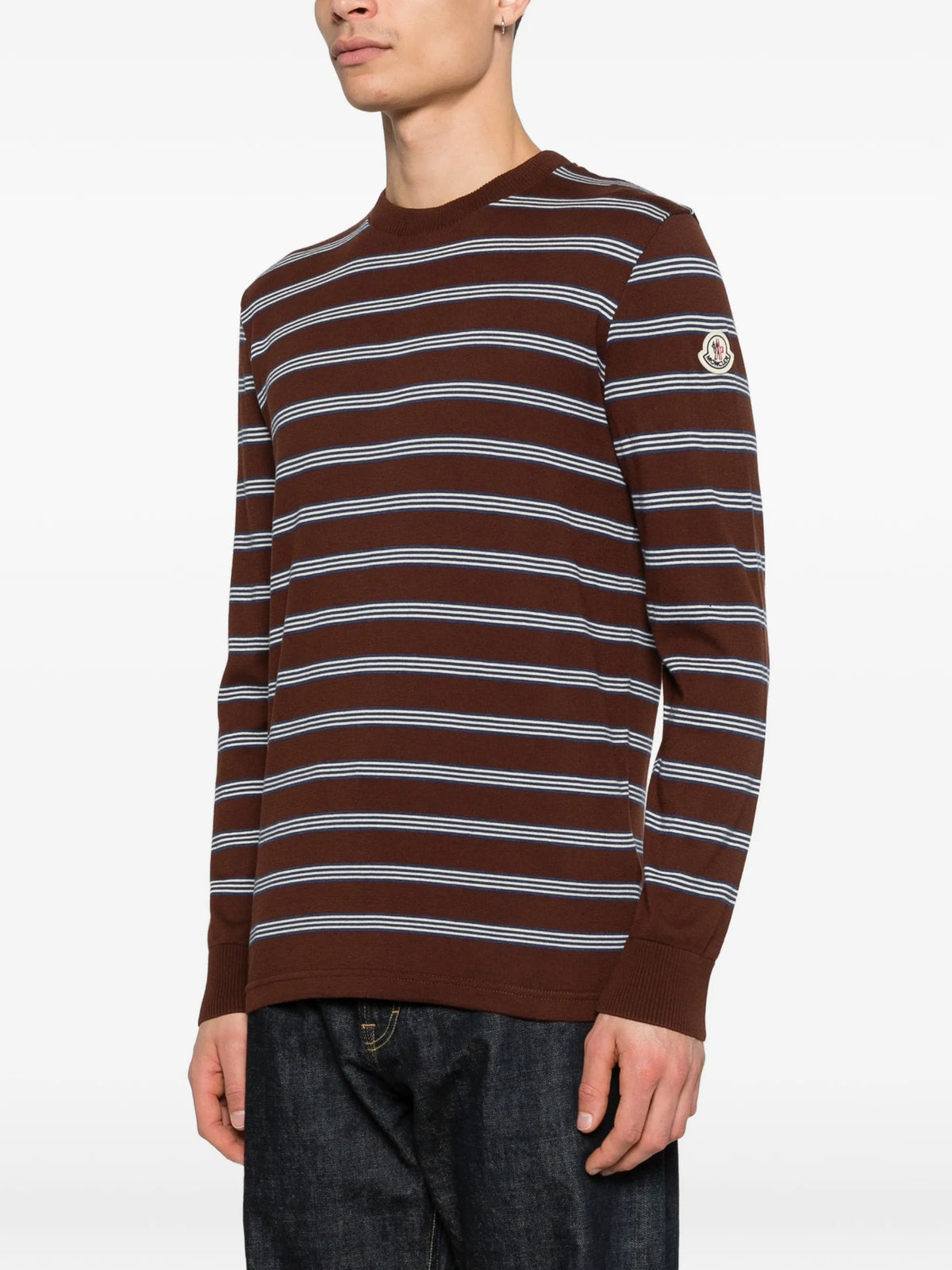 striped cotton sweatshirt