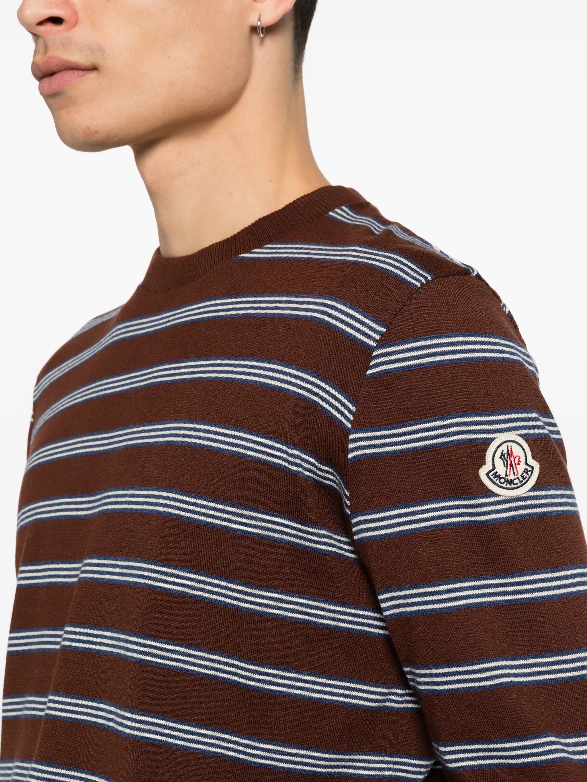 striped cotton sweatshirt