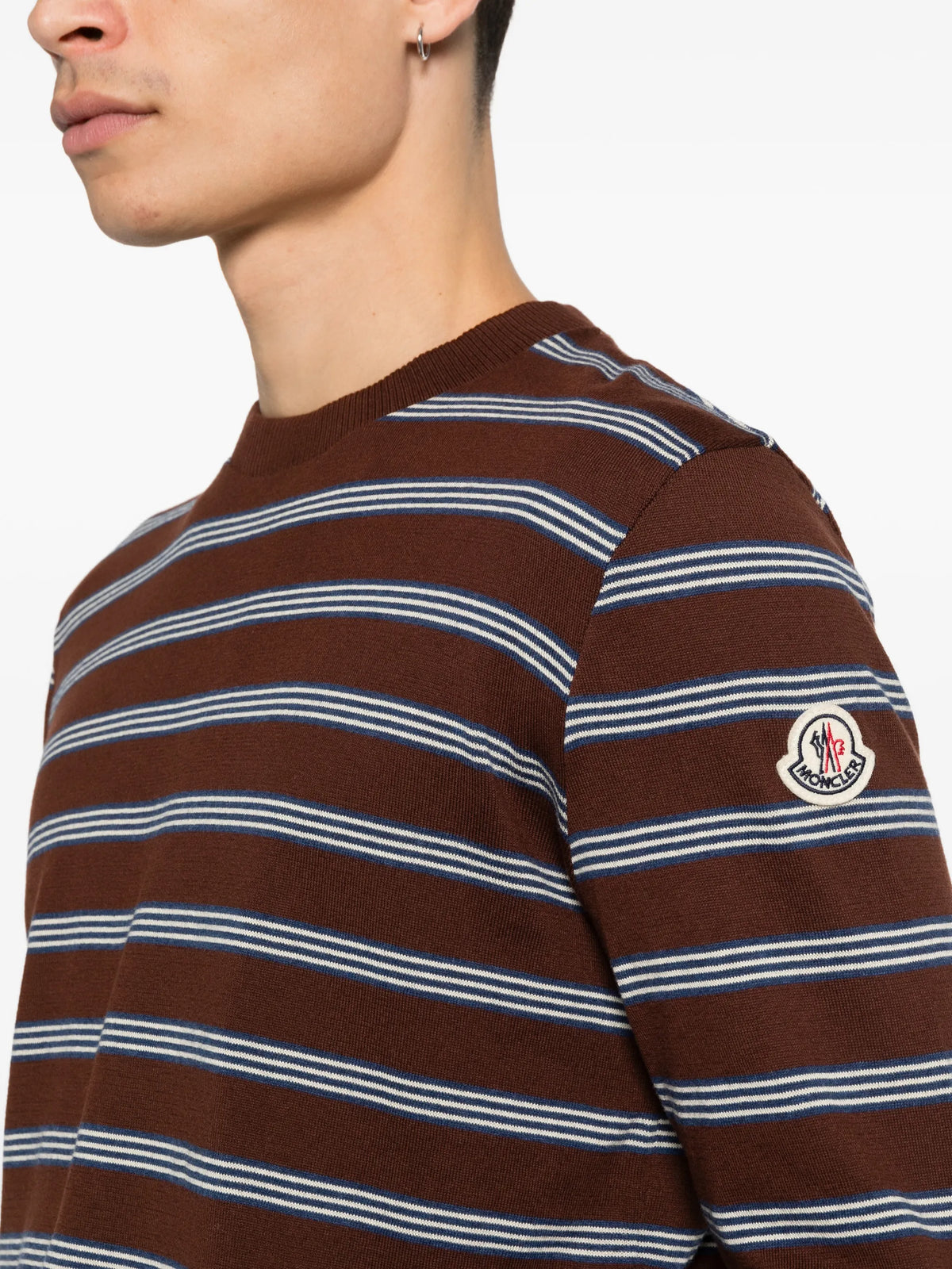 striped cotton sweatshirt