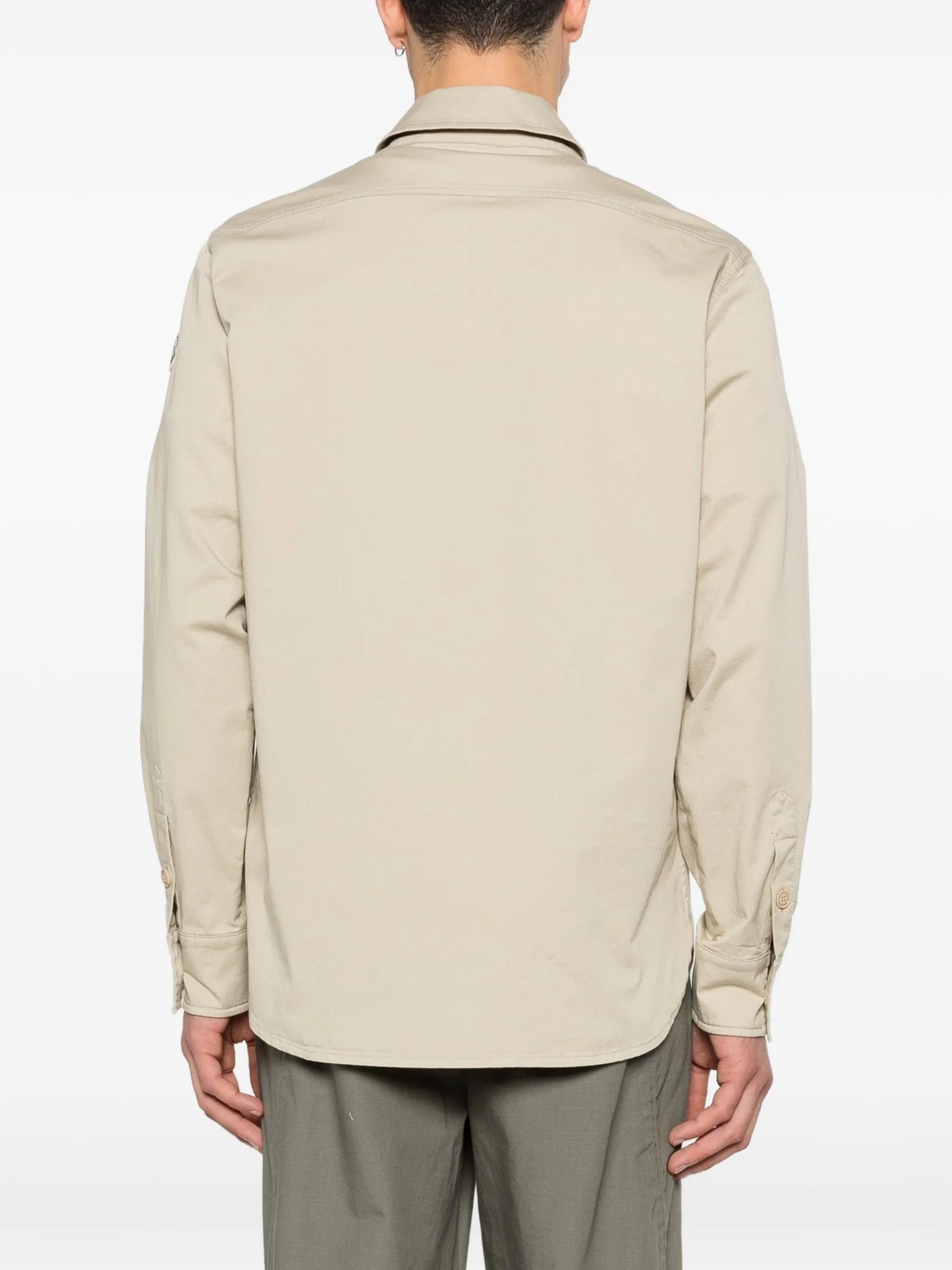 gabardine pocket overshirt