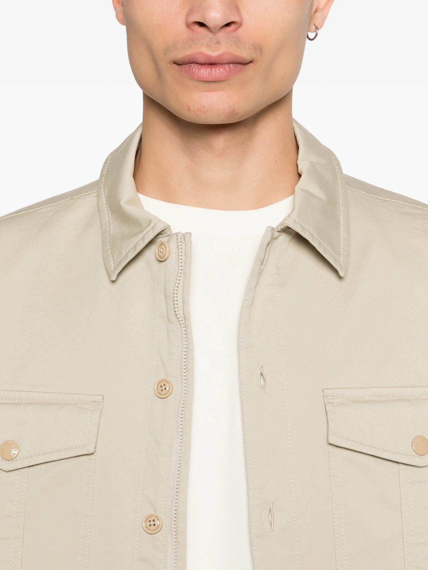 gabardine pocket overshirt