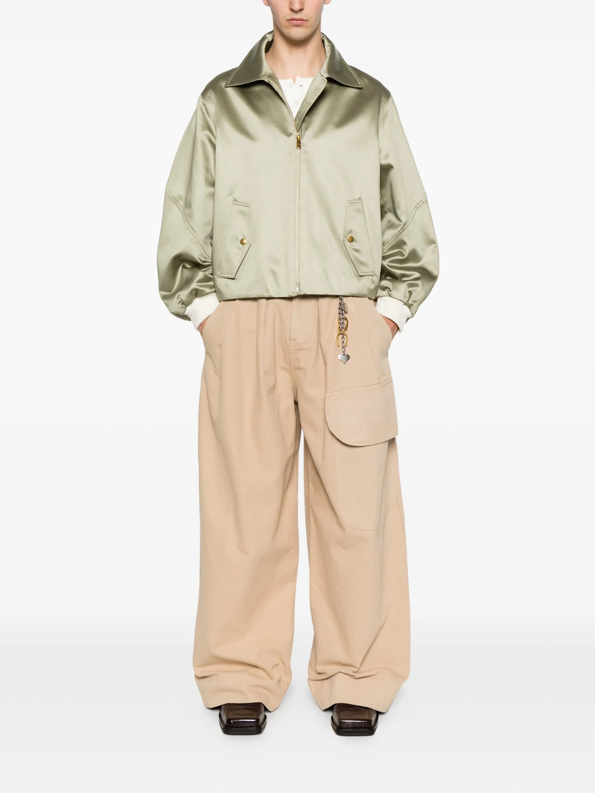 Opera zip-up bomber jacket