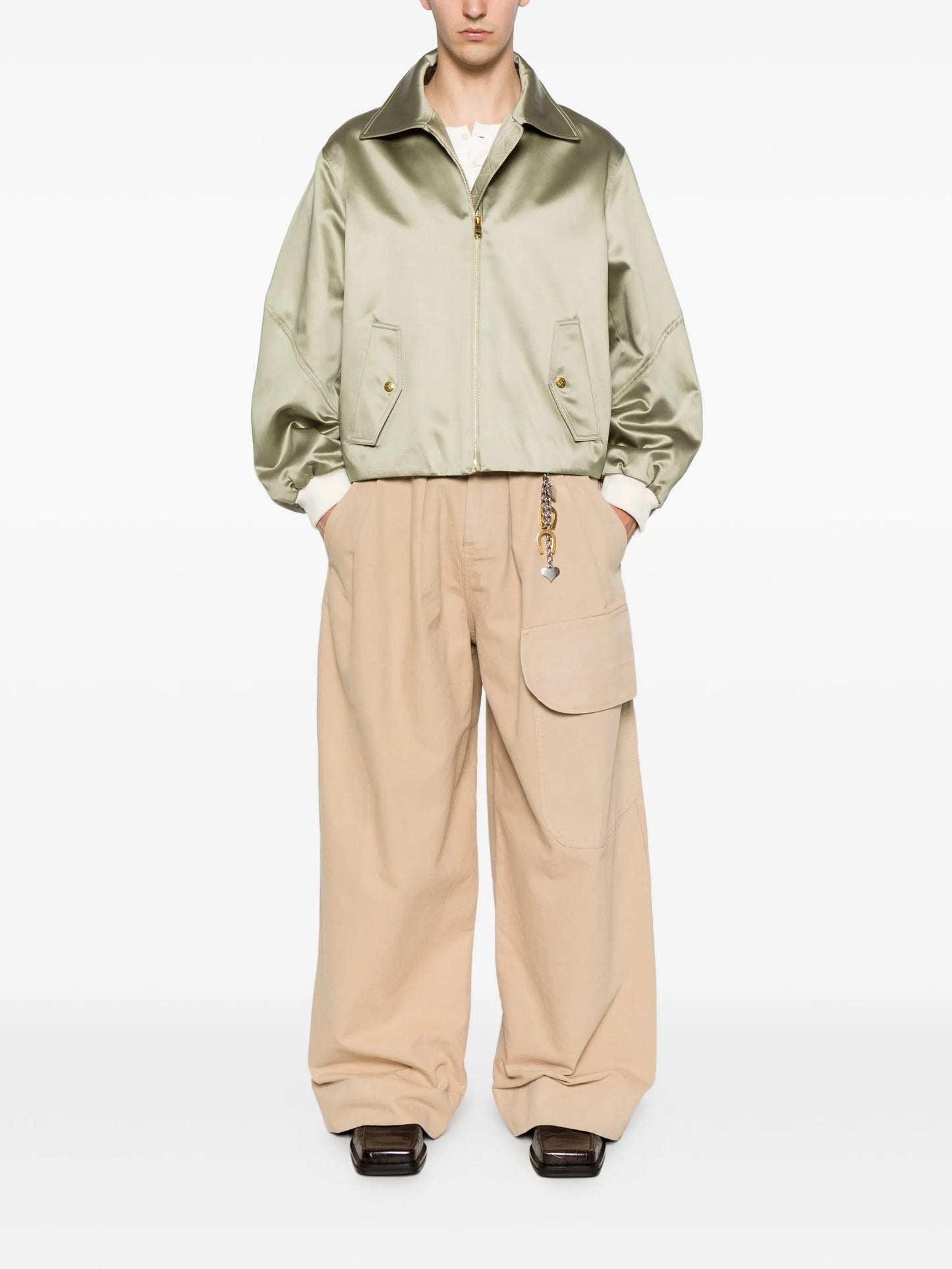 Opera zip-up bomber jacket