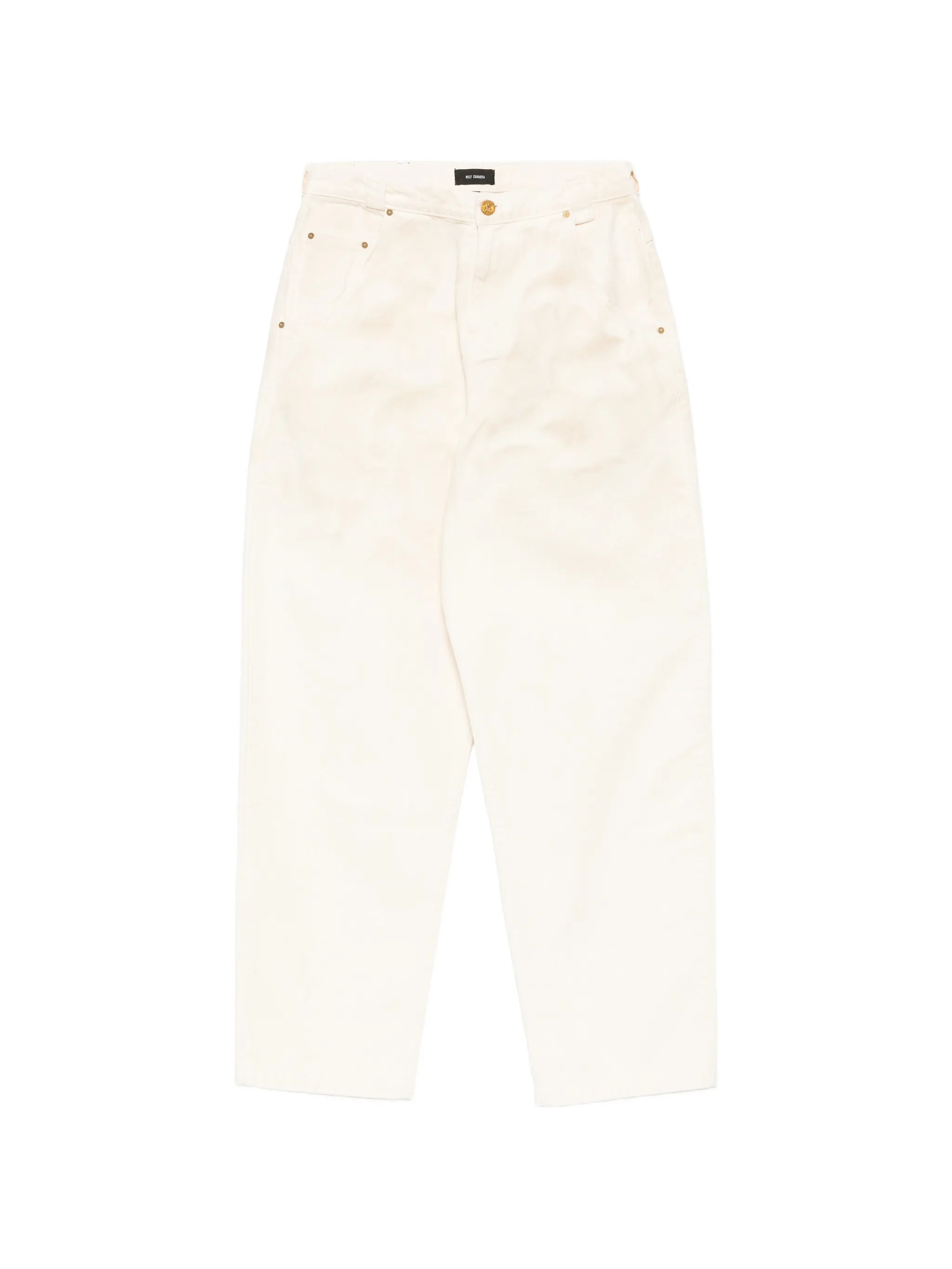 button-fastening jeans