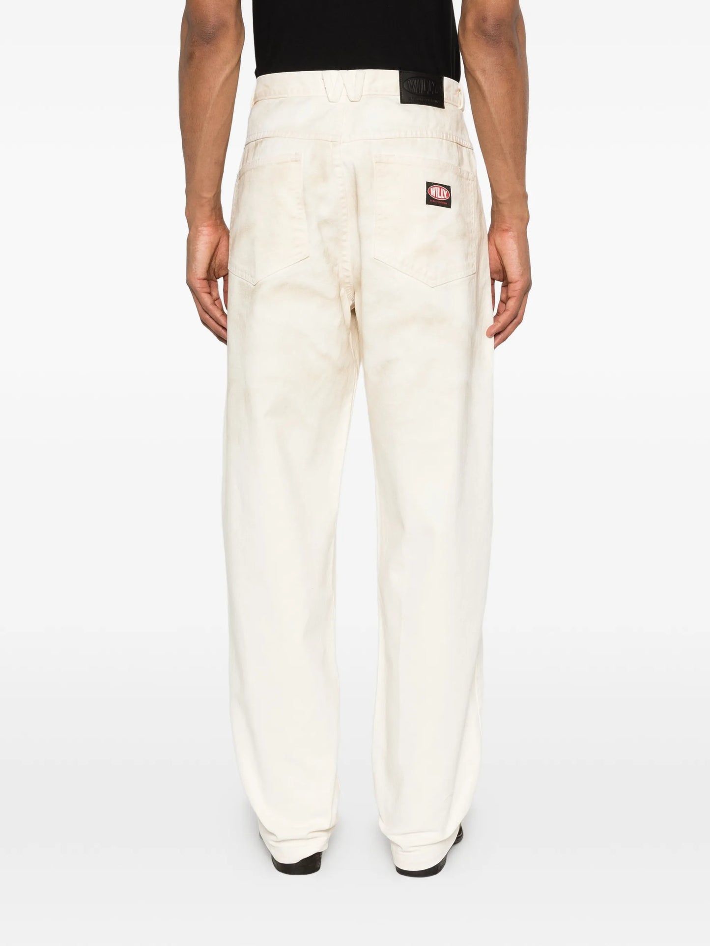button-fastening jeans