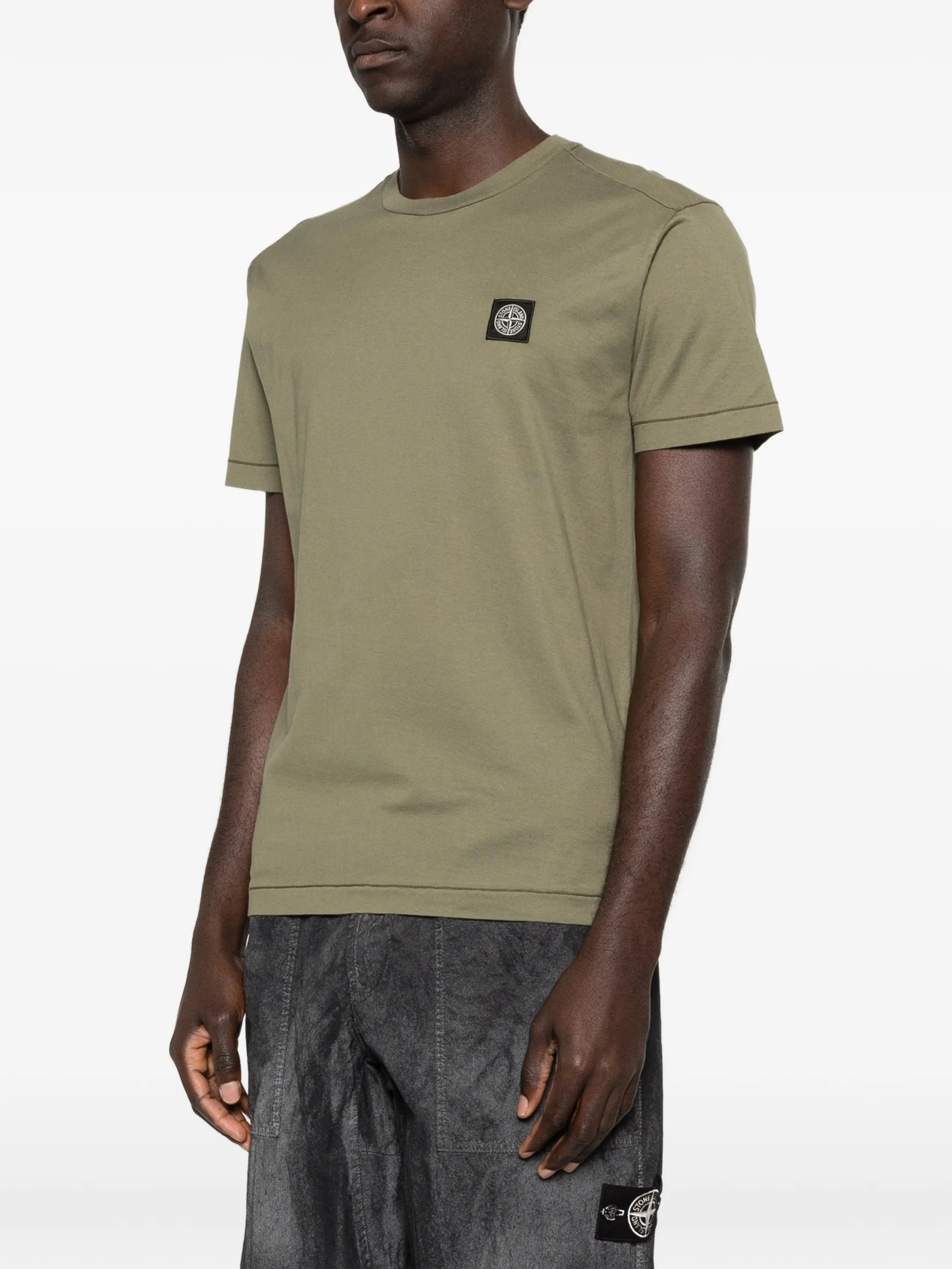 crew-neck logo-patch T-shirt