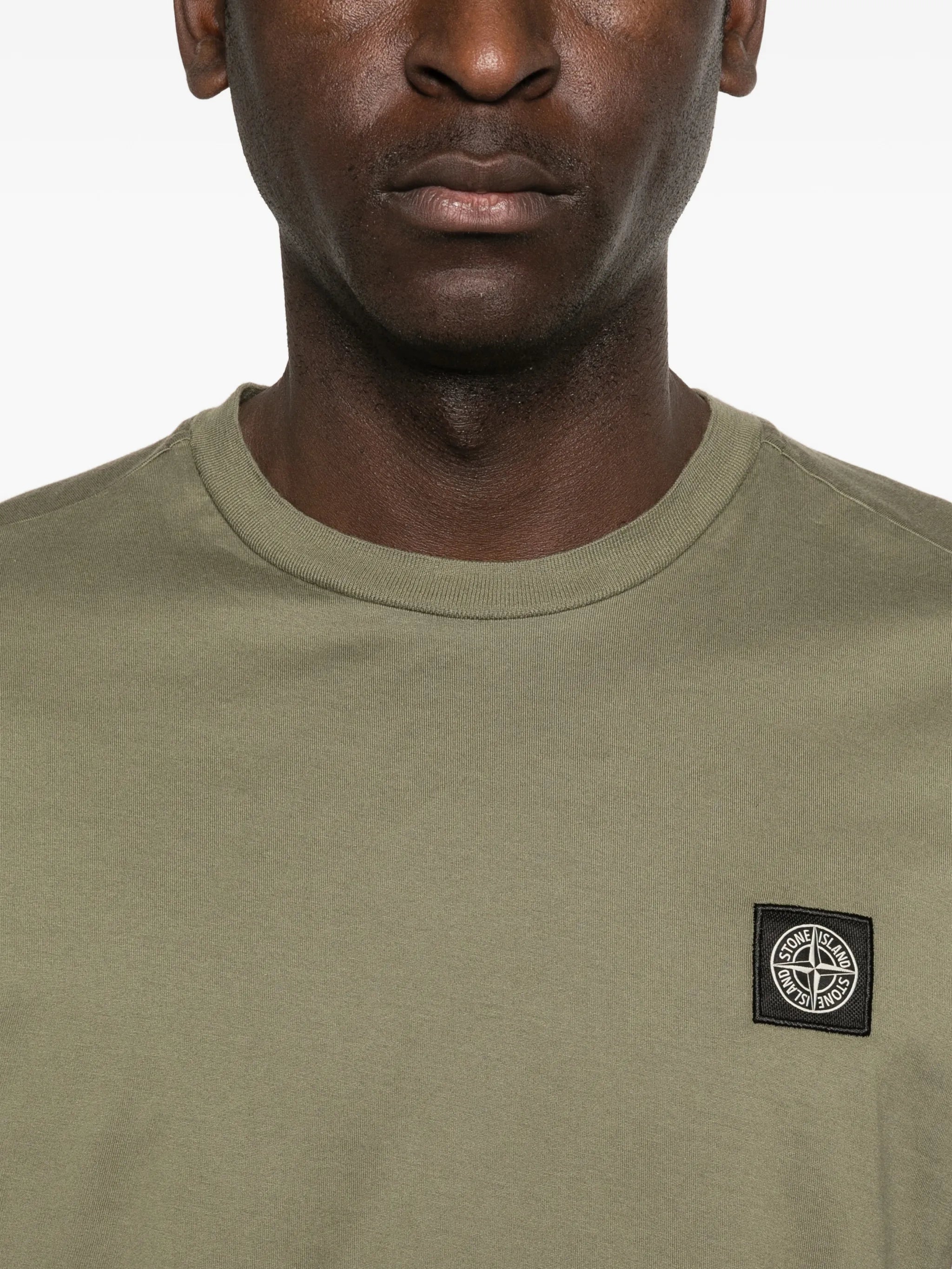 crew-neck logo-patch T-shirt