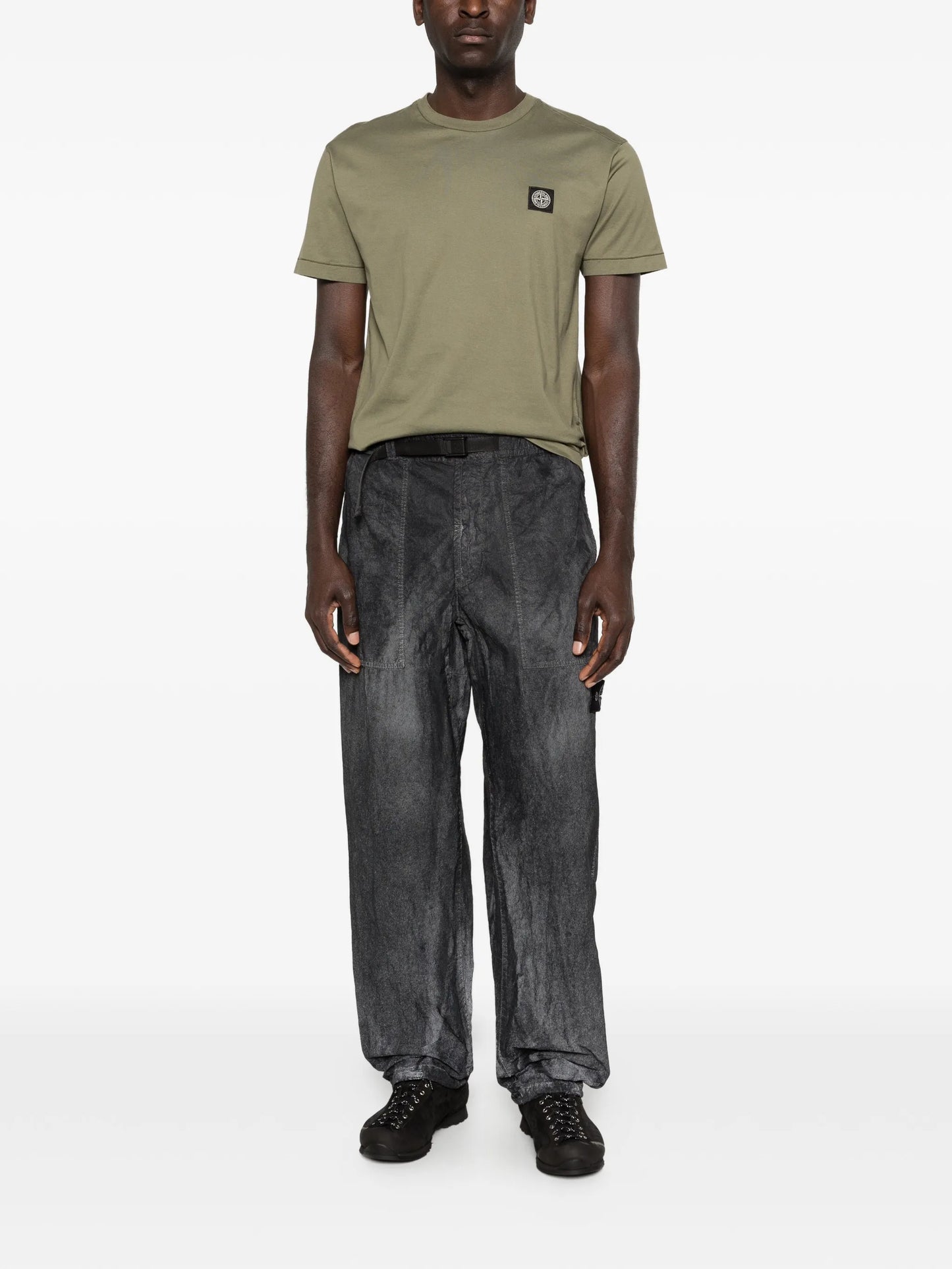 crew-neck logo-patch T-shirt