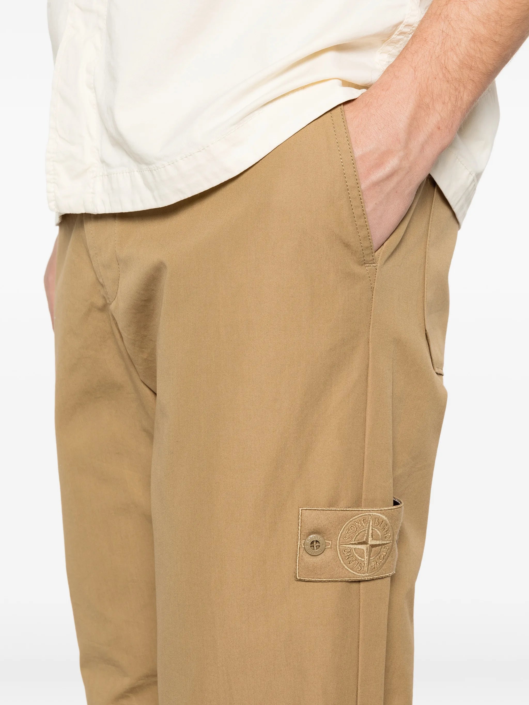 logo patch chinos