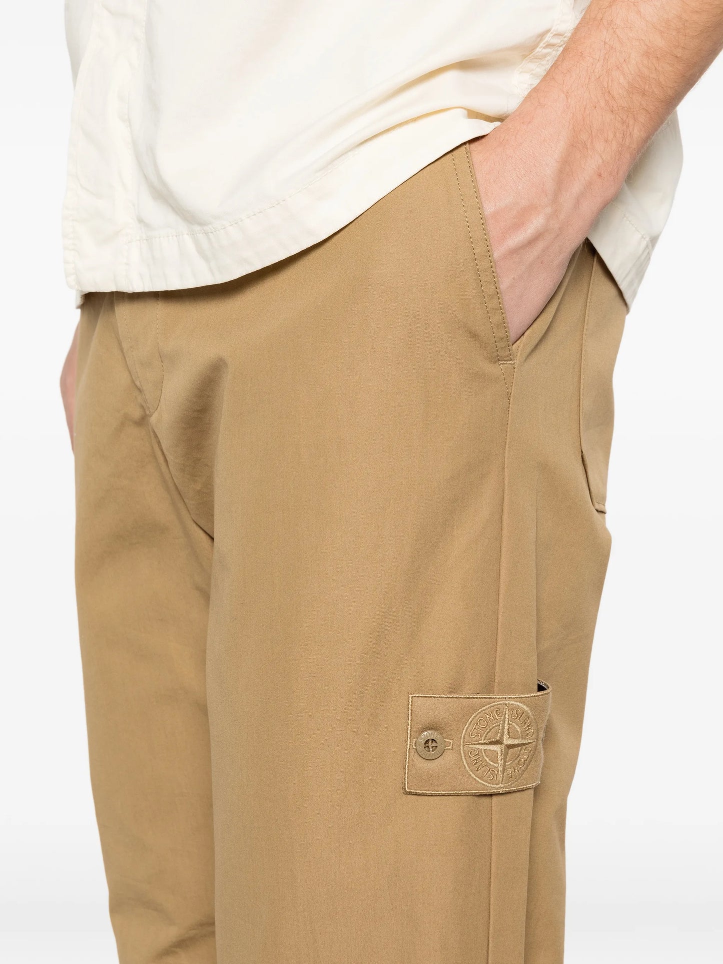 logo patch chinos