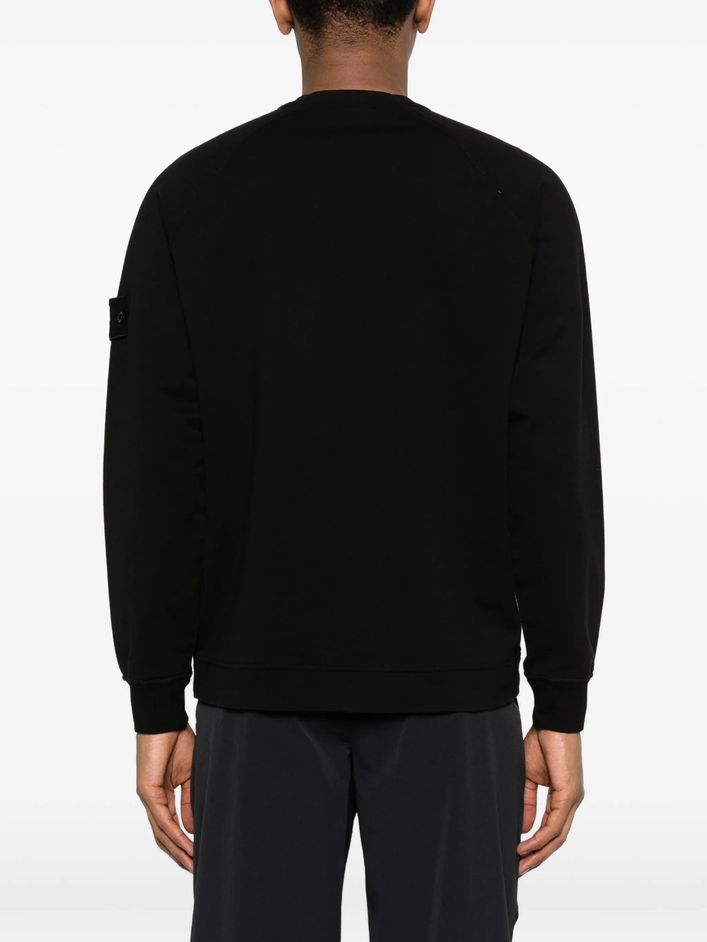 long-sleeved logo-patch sweatshirt