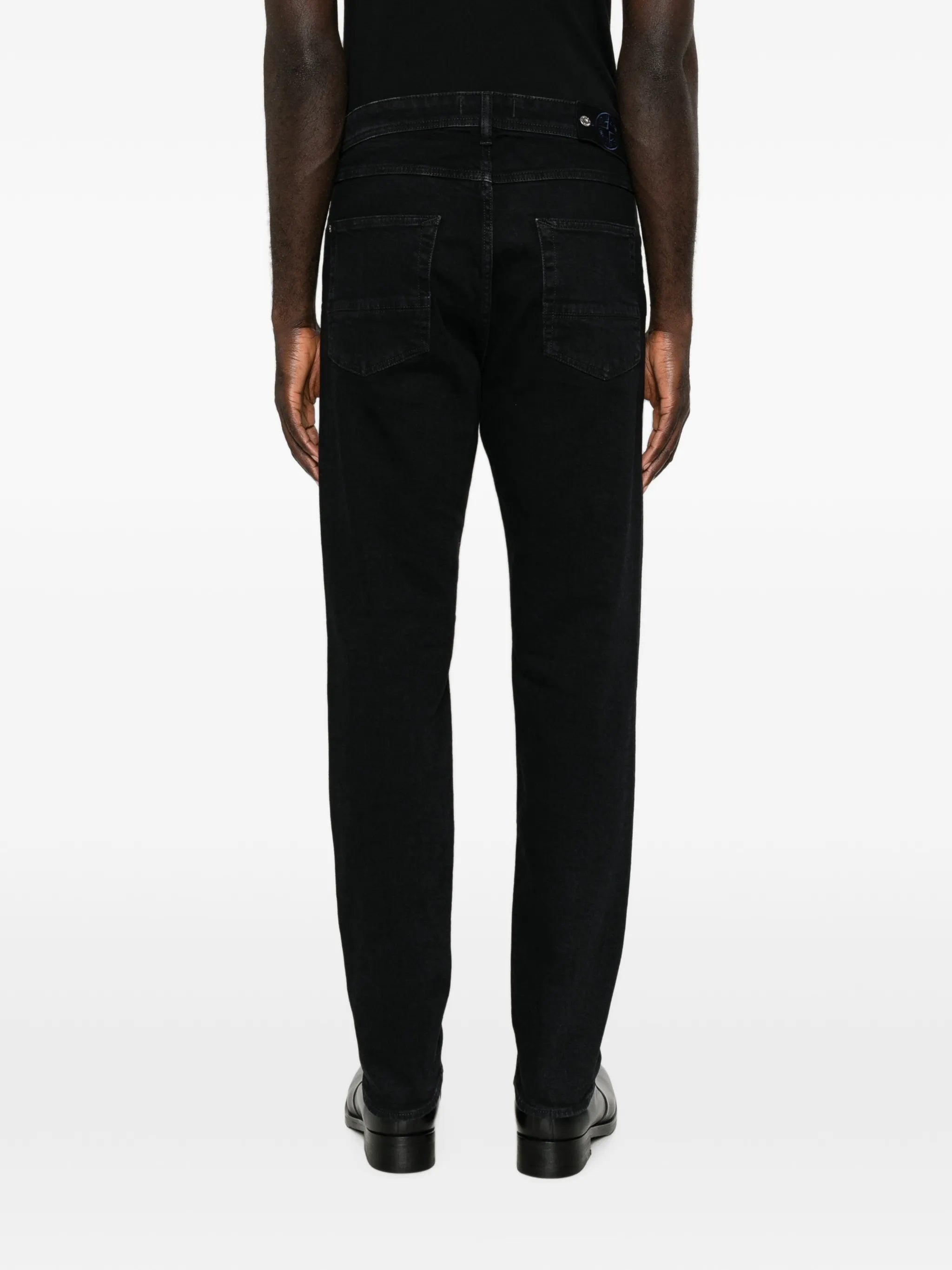 J100007 rinsed five-pocket jeans