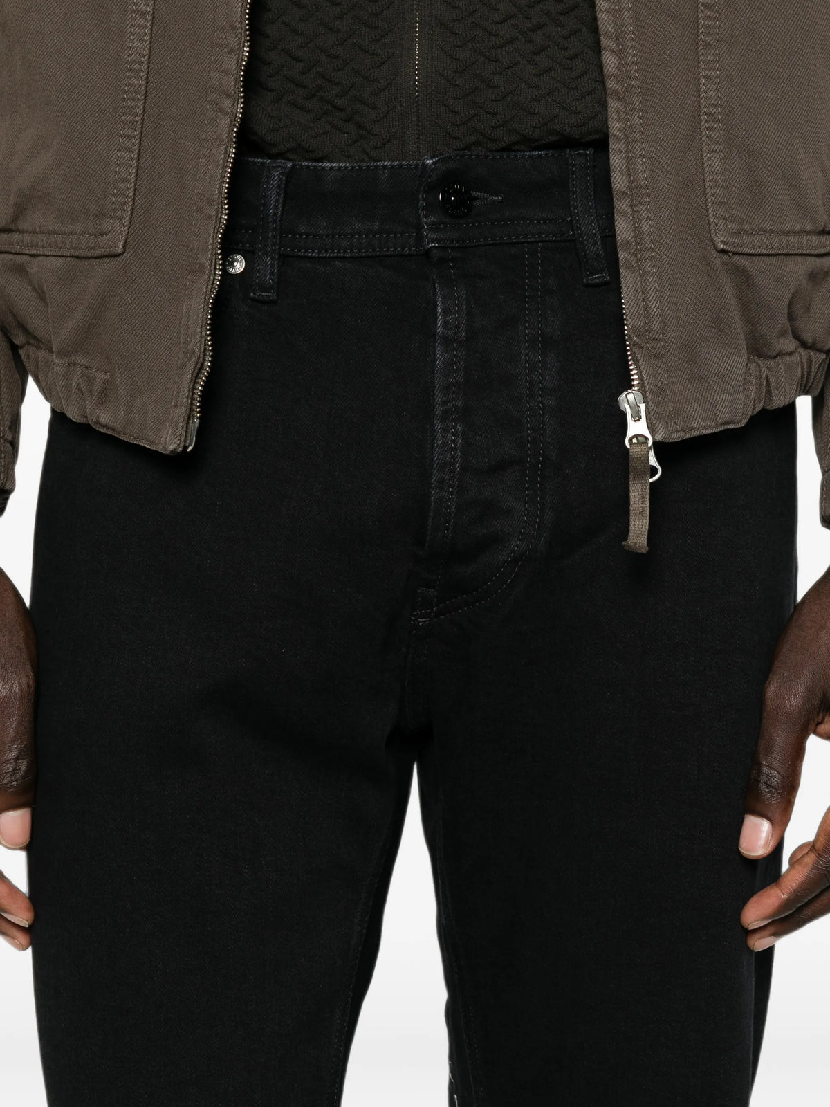 J100007 rinsed five-pocket jeans