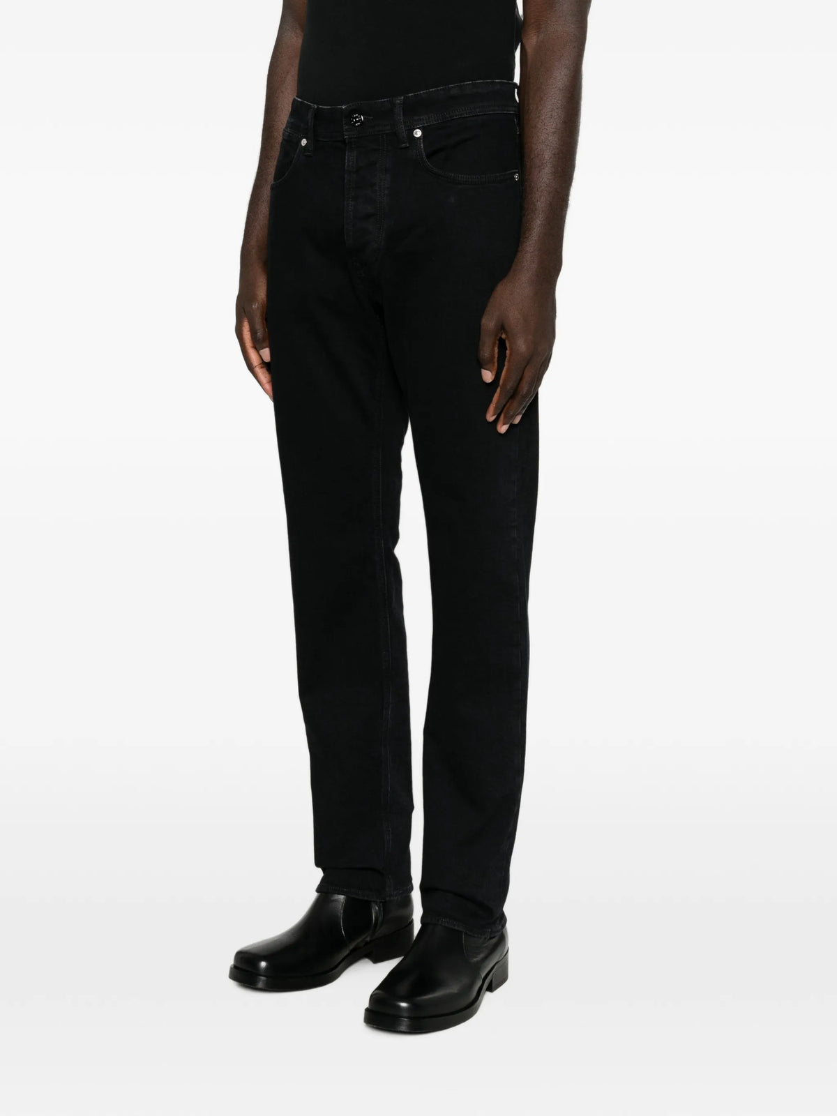 J100007 rinsed five-pocket jeans