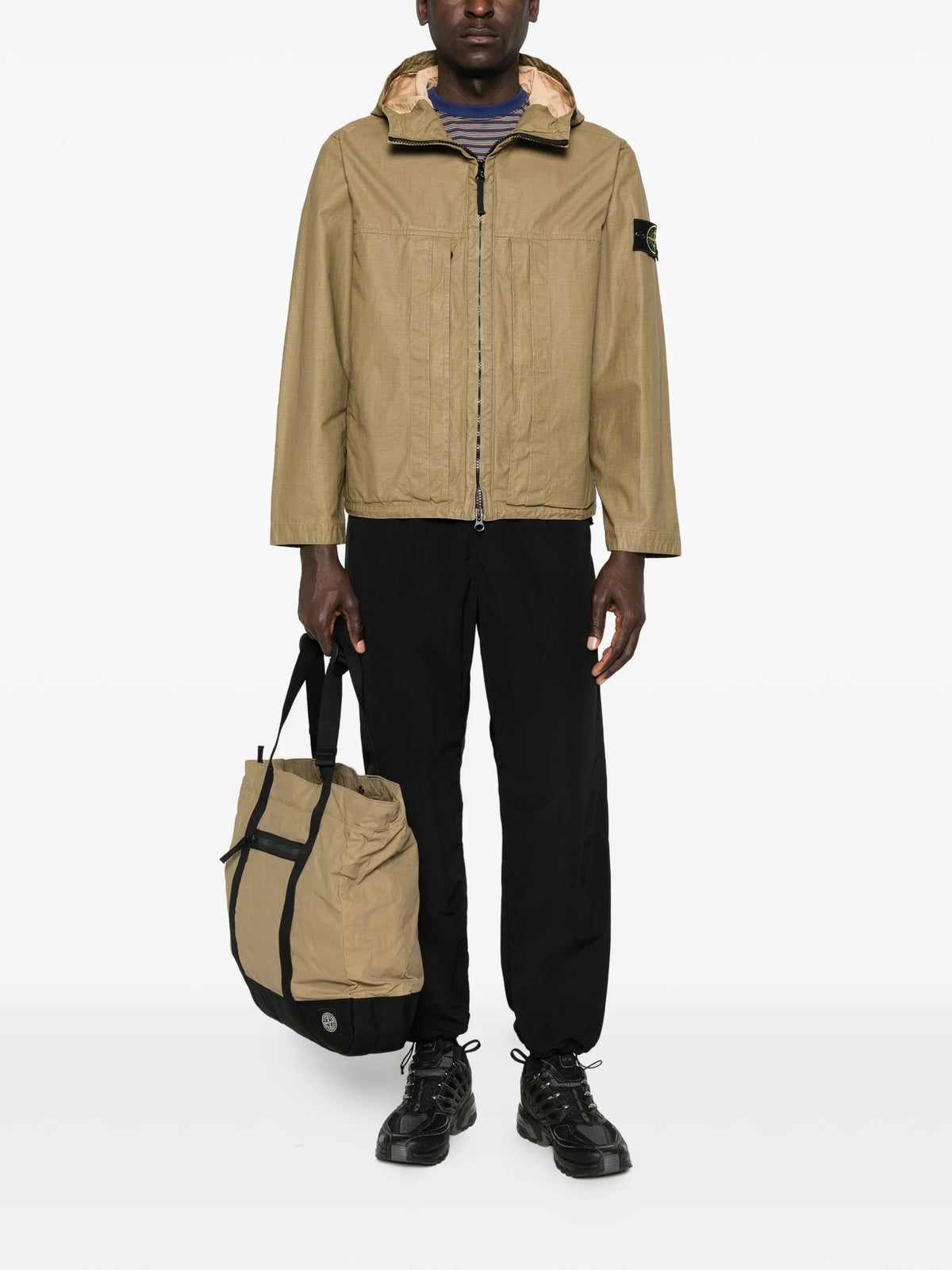 4100012 double-coated cotton ripstop hooded jacket