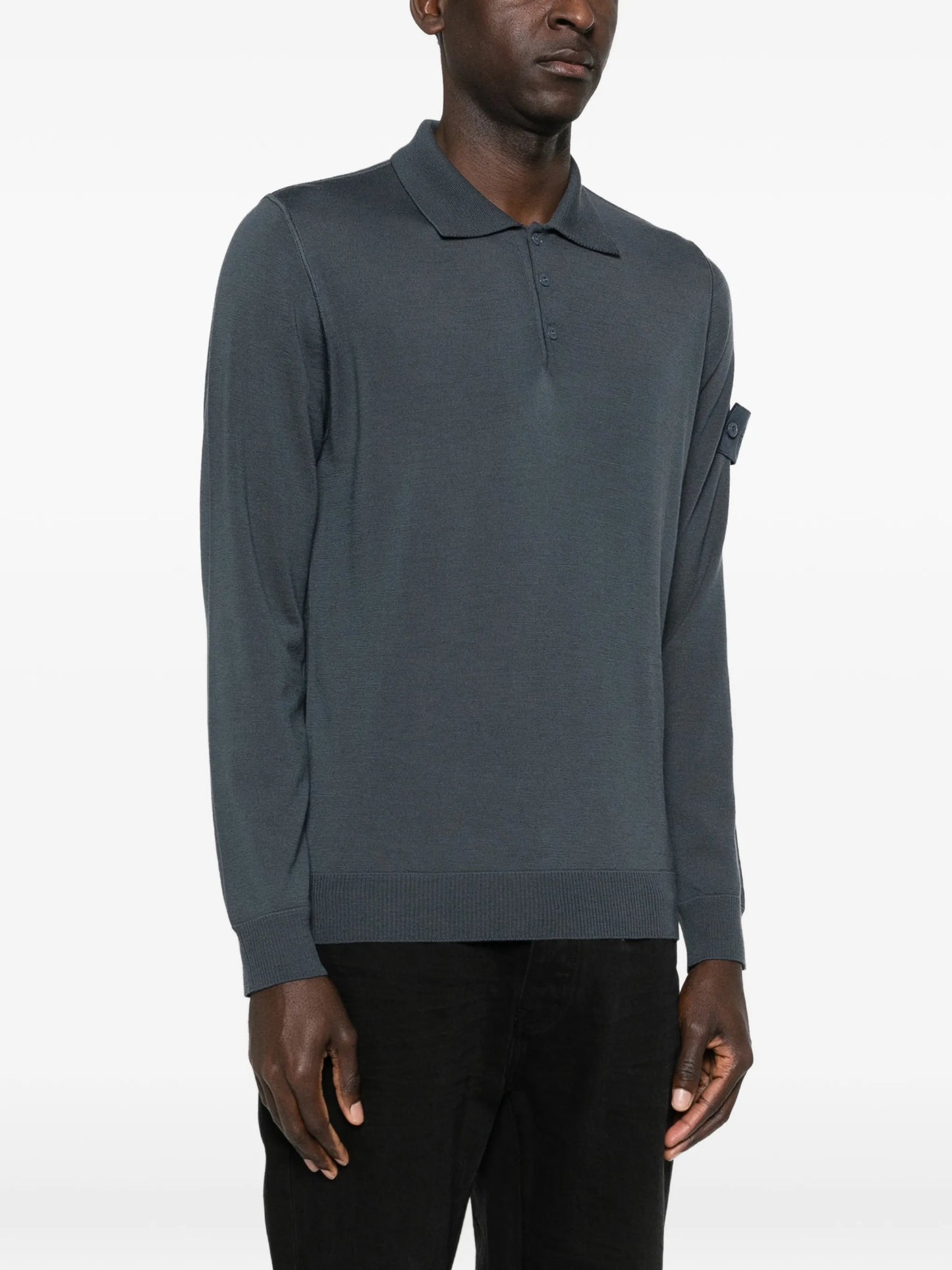 long-sleeve polo shirt