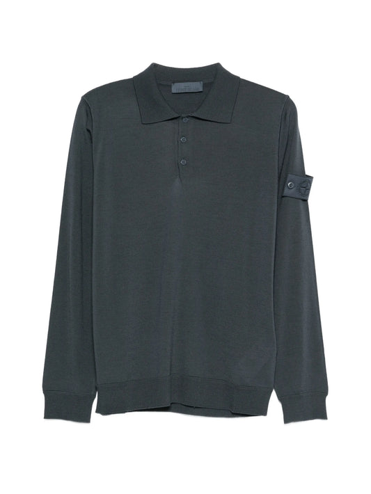 Ghost long-sleeve polo shirt