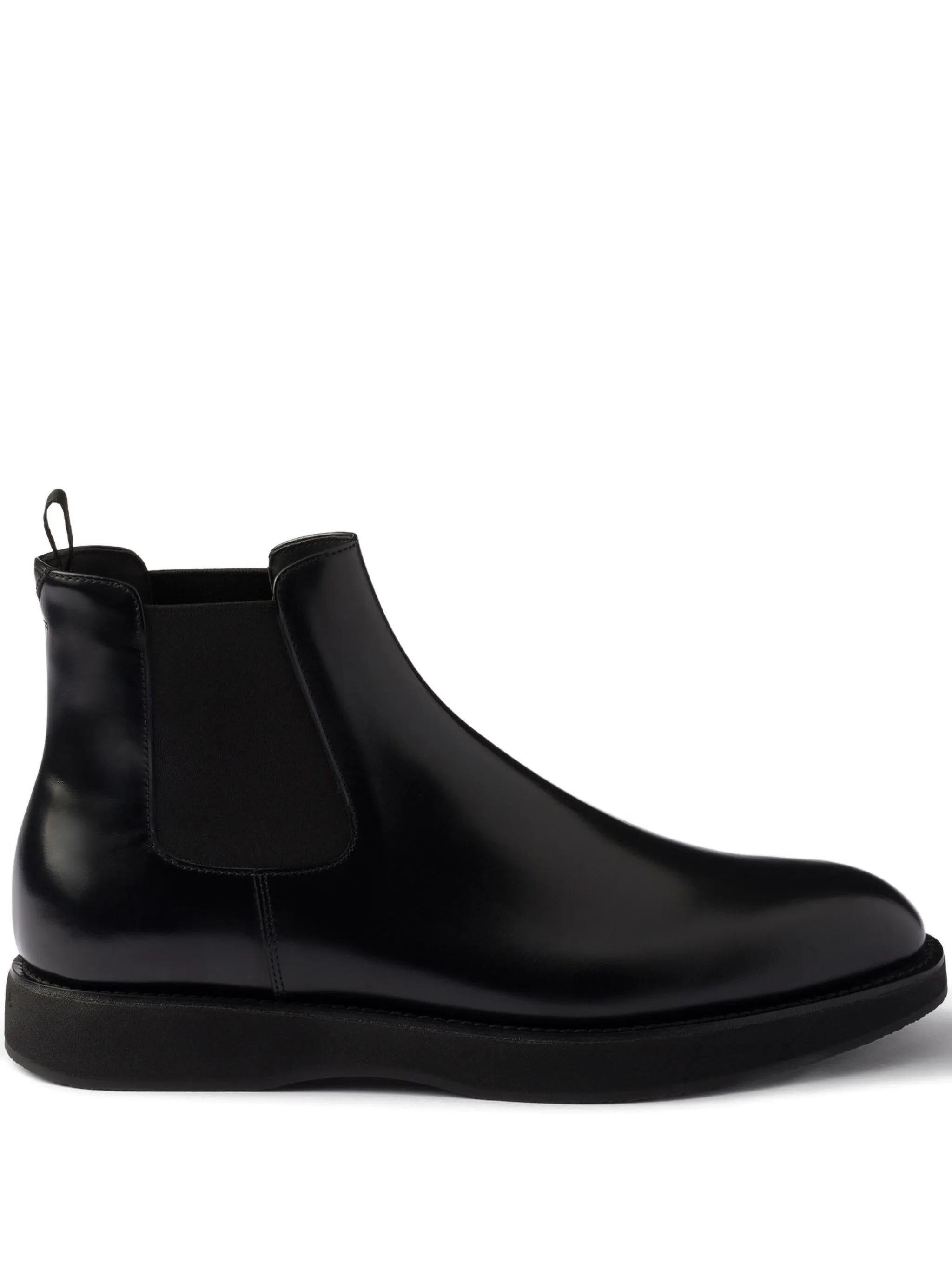 elasticated-panel leather Chelsea boots