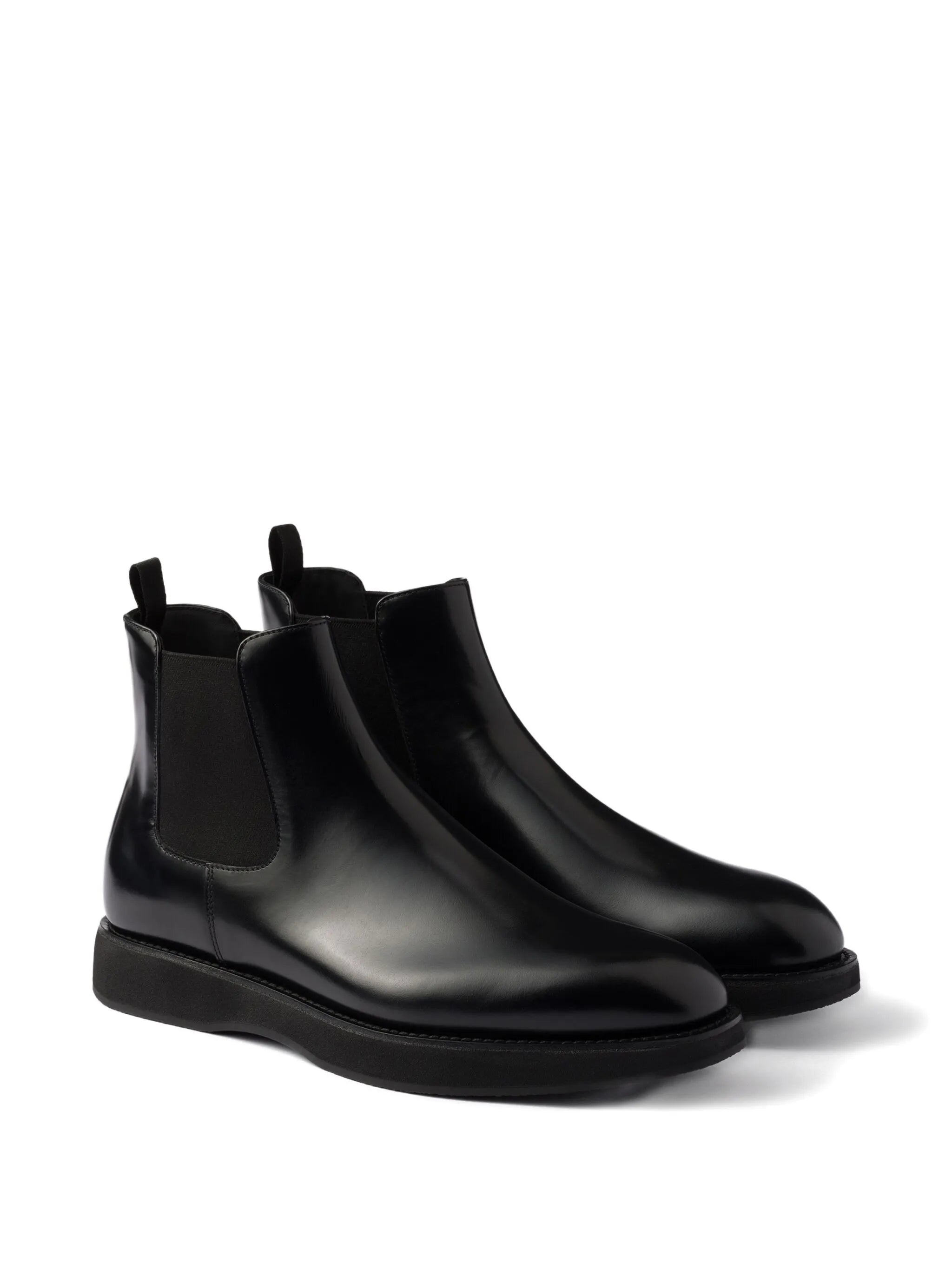 elasticated-panel leather Chelsea boots
