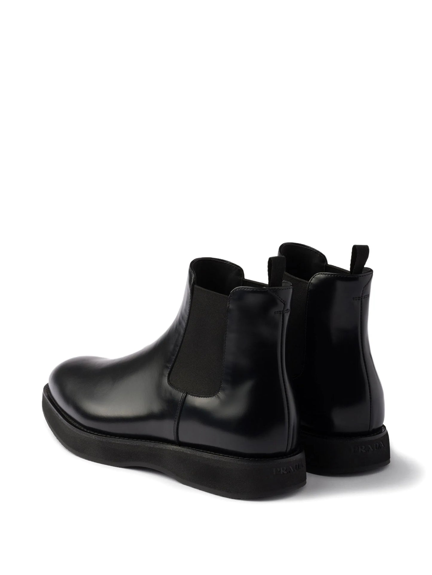 elasticated-panel leather Chelsea boots