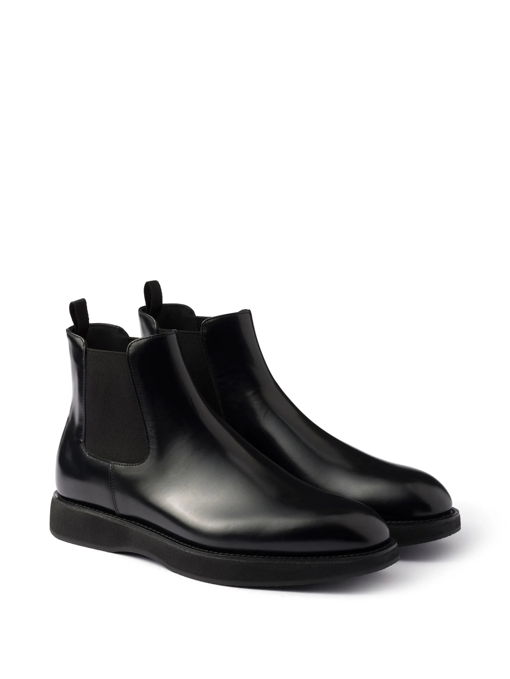 elasticated-panel leather Chelsea boots