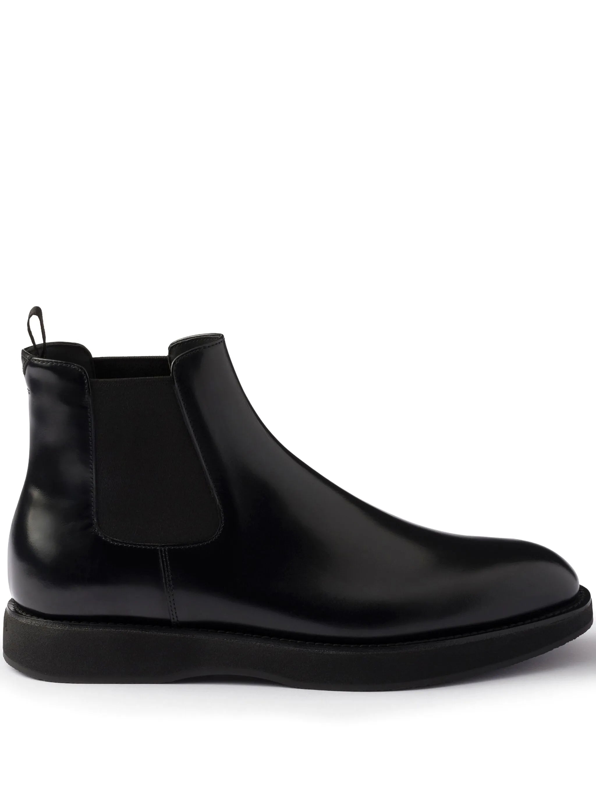 elasticated-panel leather Chelsea boots