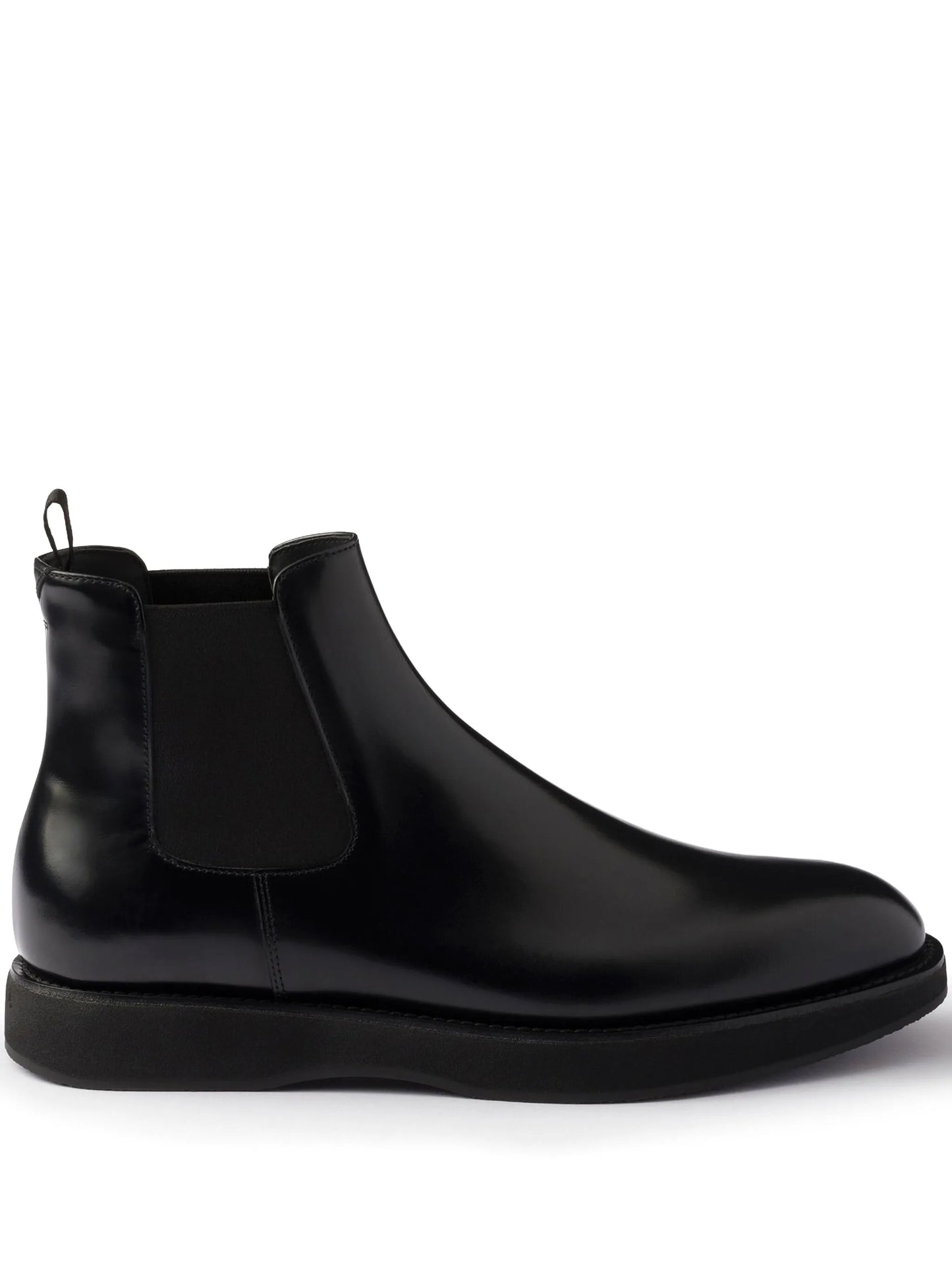 elasticated-panel leather Chelsea boots