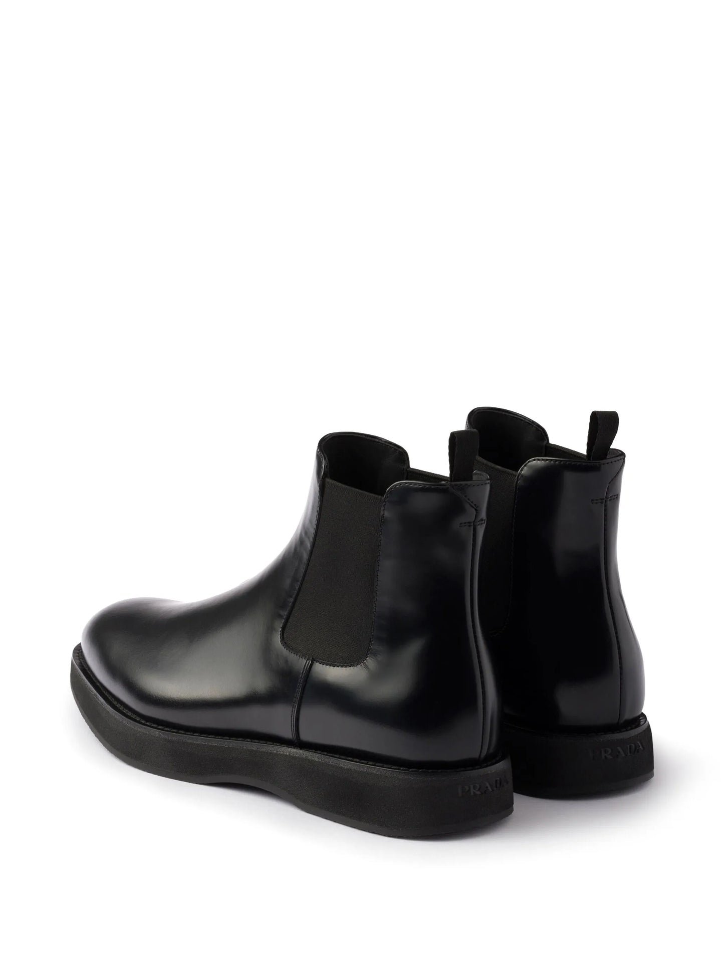 elasticated-panel leather Chelsea boots