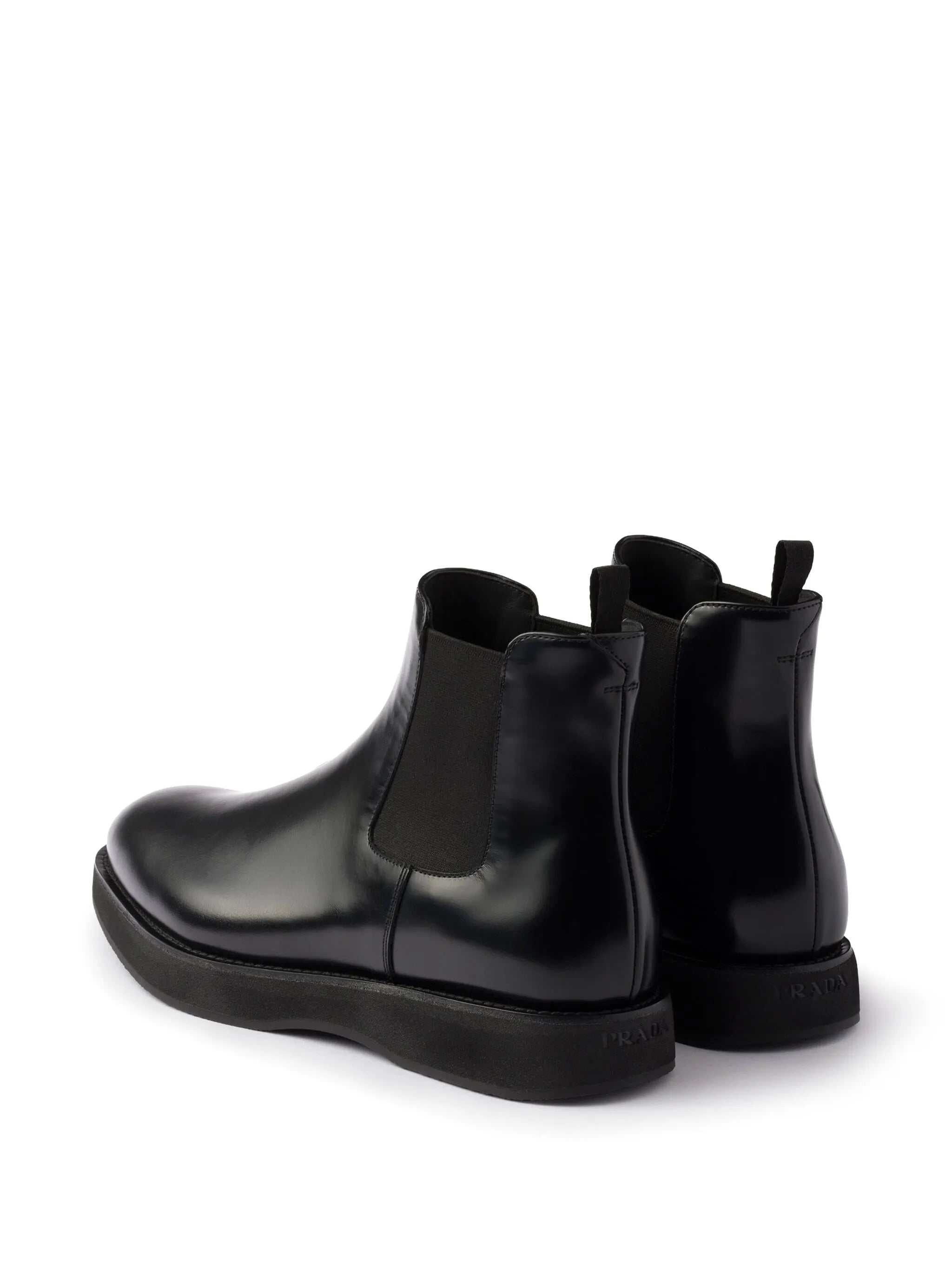 elasticated-panel leather Chelsea boots