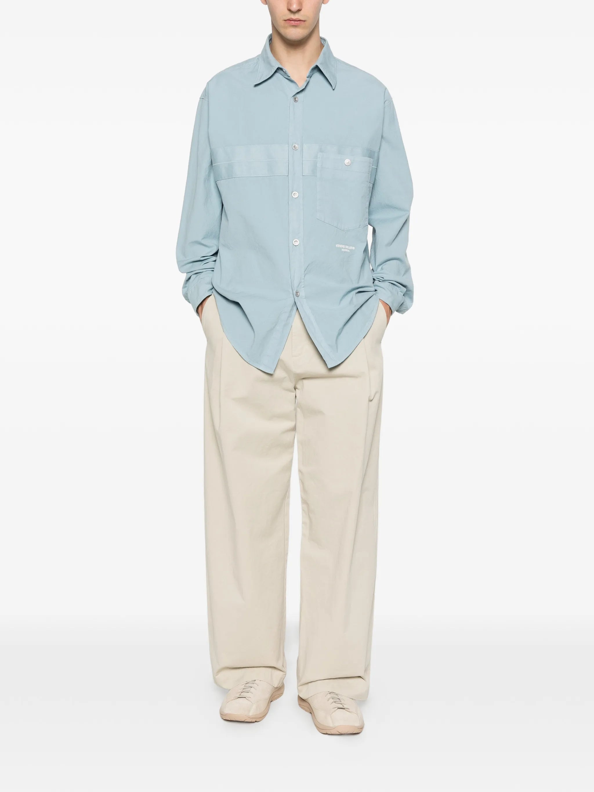 1200029 cotton nylon Panama_S.I. Marina overshirt