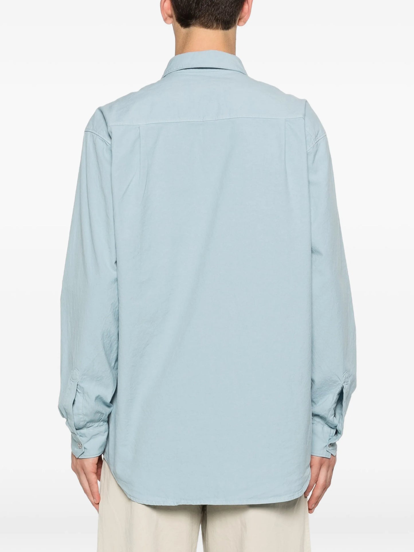 logo-embroidered shirt