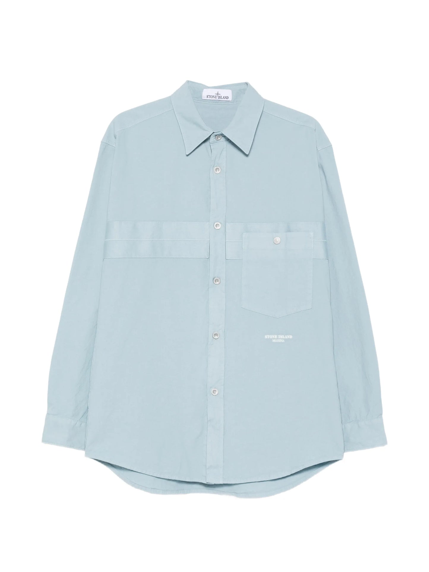 logo-embroidered shirt