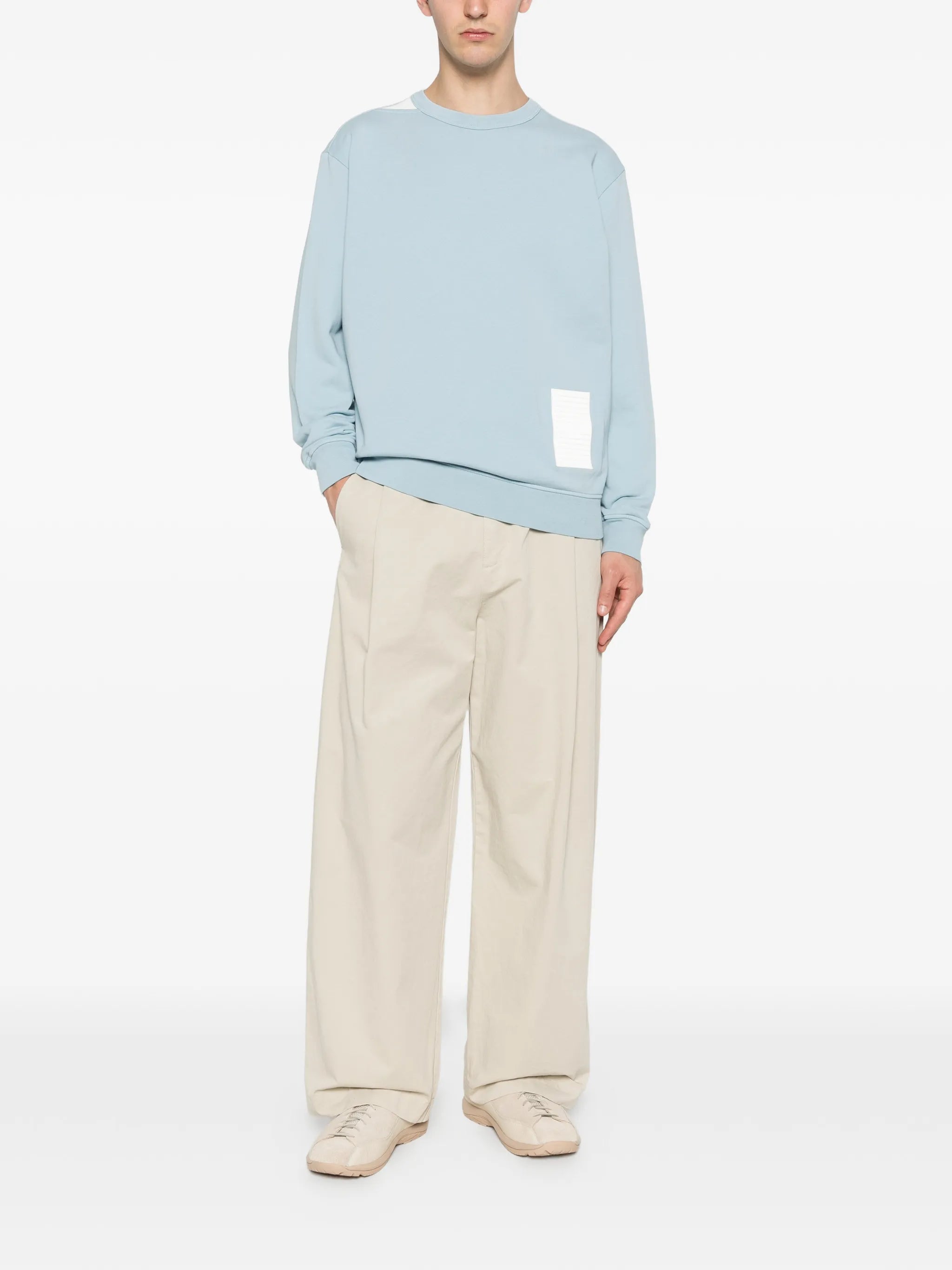 crew-neck sweatshirt